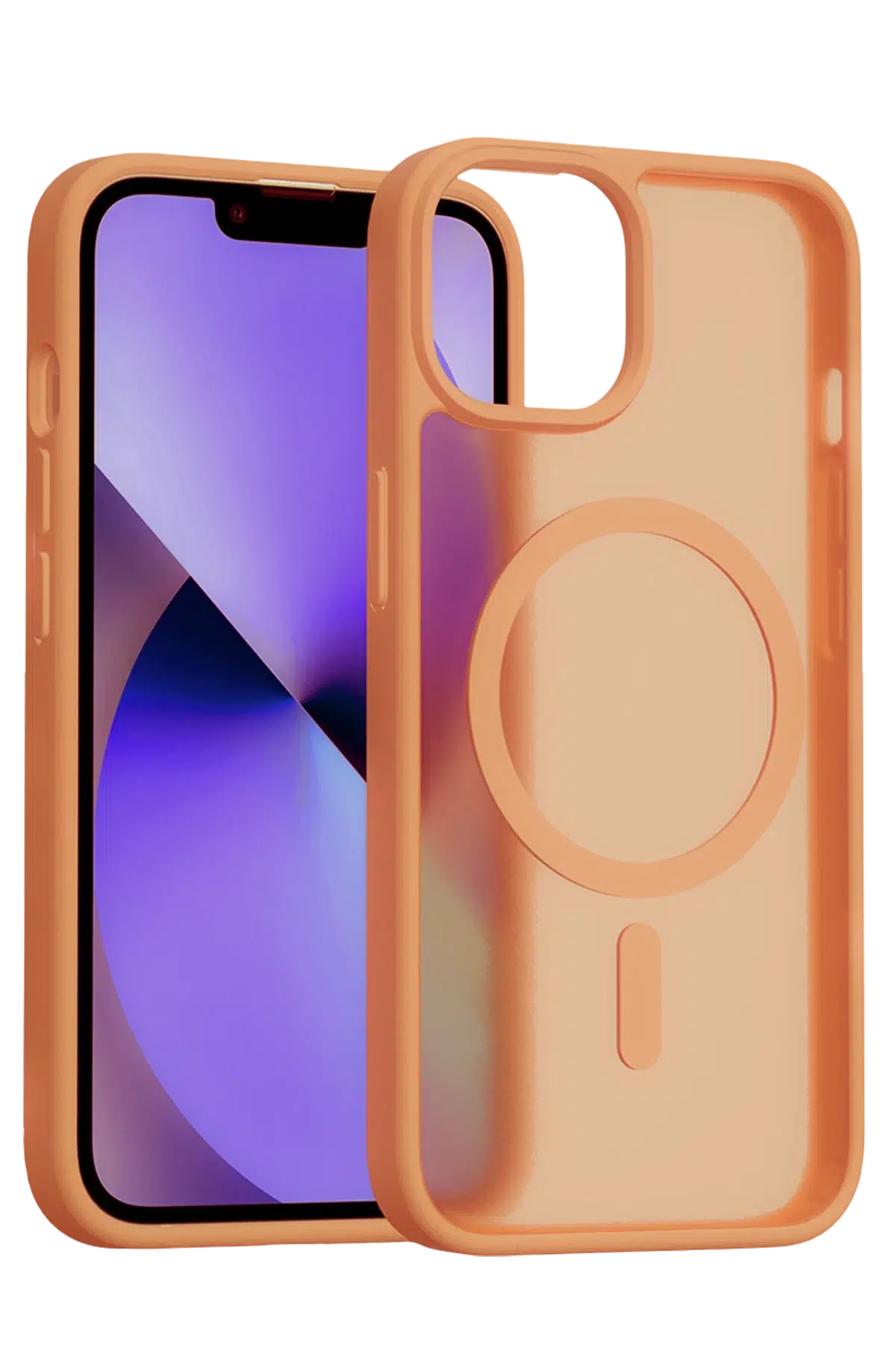 Fuchsia iPhone 15 Jota Magsafe Kapak - Turuncu