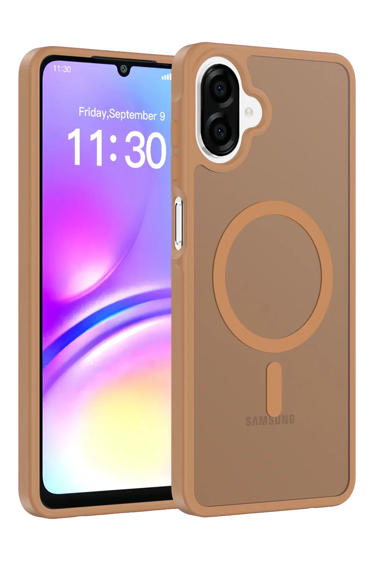 Fuchsia Samsung Galaxy A07 Jota Magsafe Kapak - Çöl Titanyum