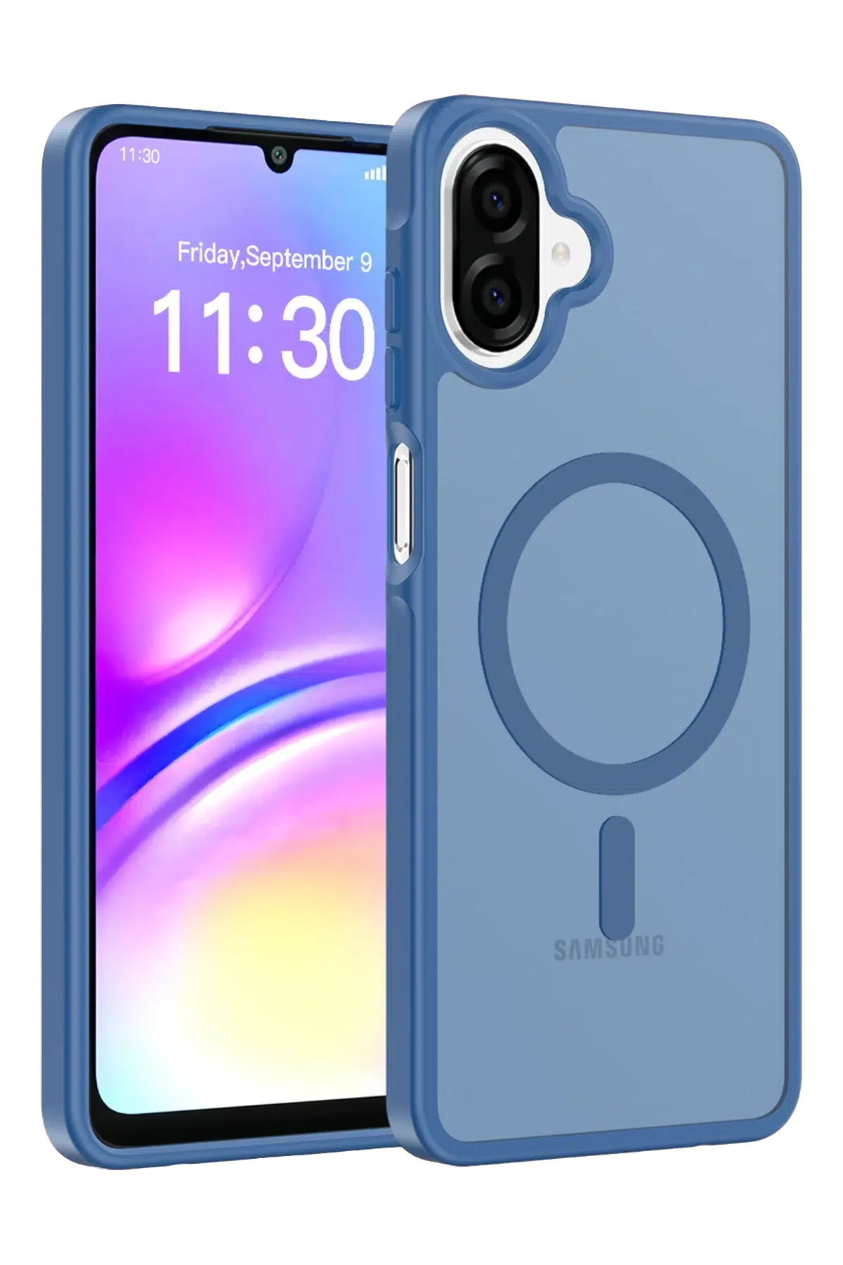 Fuchsia Samsung Galaxy A07 Jota Magsafe Kapak - Lacivert