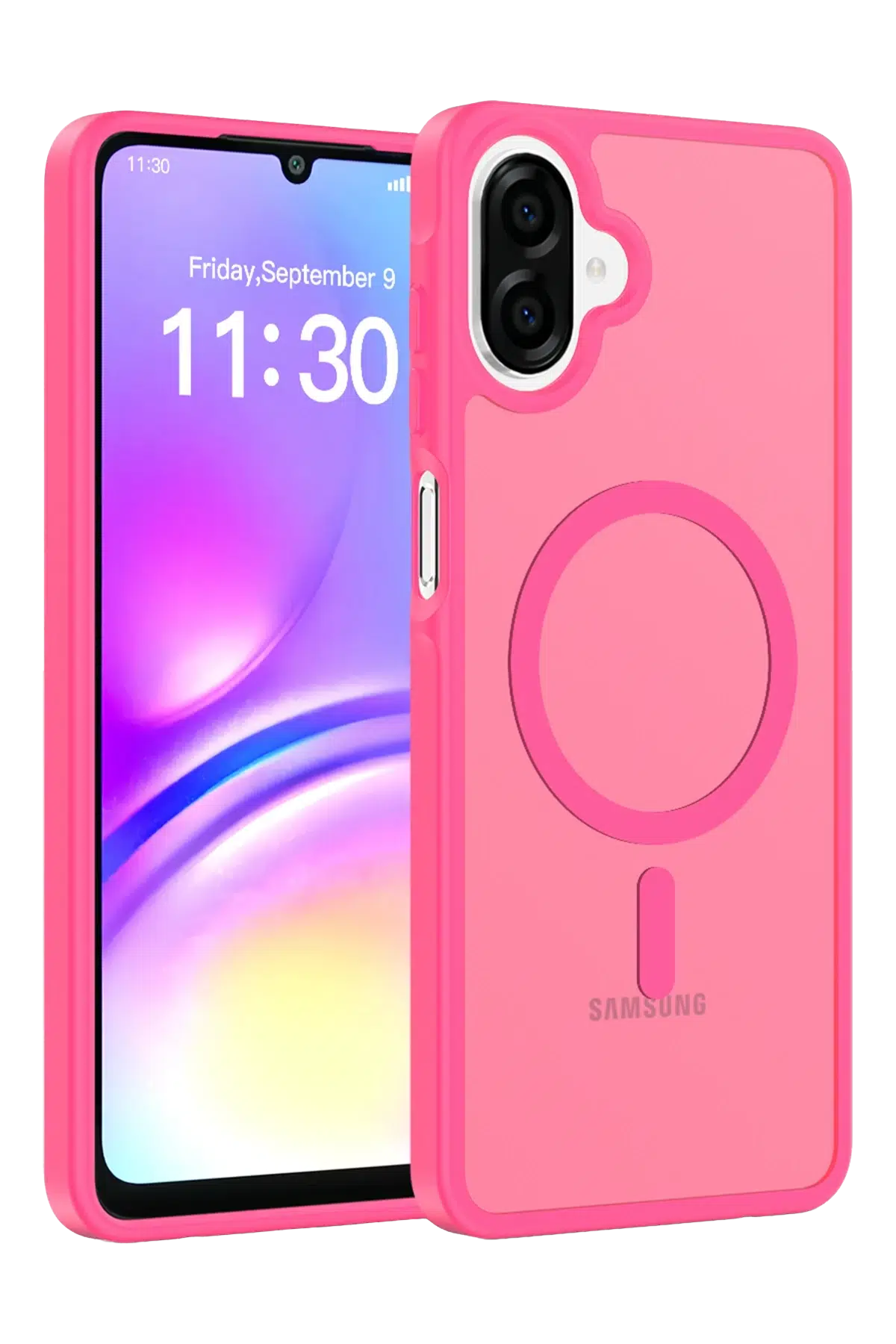 Fuchsia Samsung Galaxy A07 Jota Magsafe Kapak - Rose