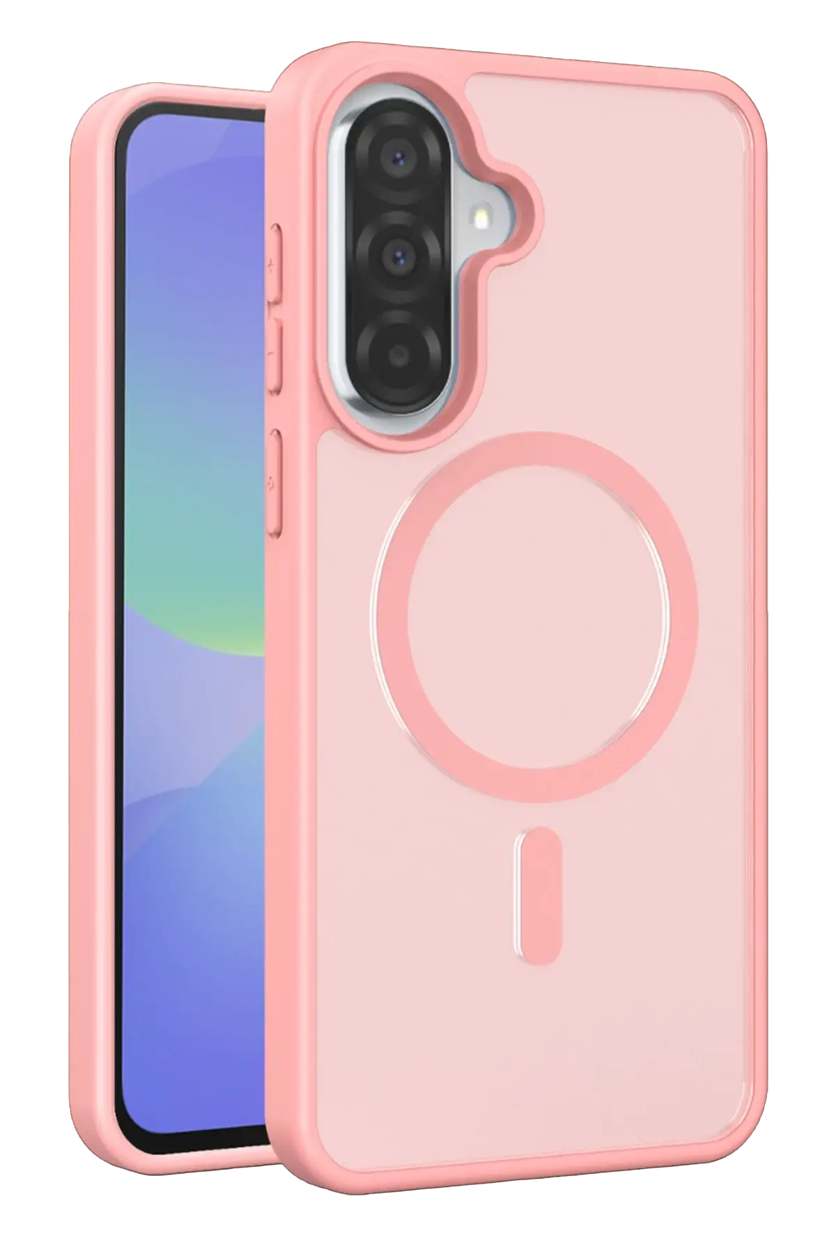 Fuchsia Samsung Galaxy A27 5G Jota Magsafe Kapak - Pudra
