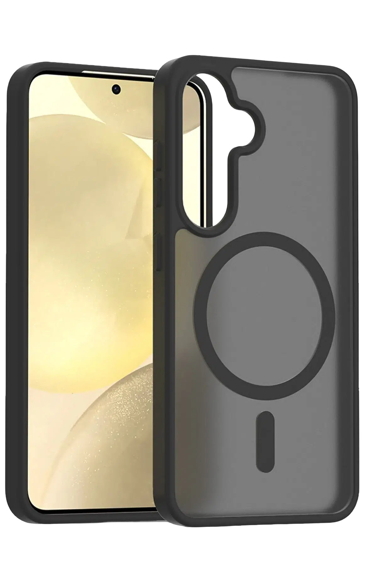 Fuchsia Samsung Galaxy A56 Jota Magsafe Kapak - Siyah