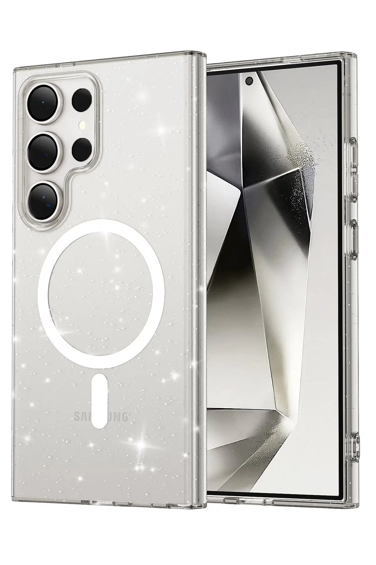 Joko Samsung Galaxy S23 Ultra Kılıf Star Magsafe Kapak - Şeffaf