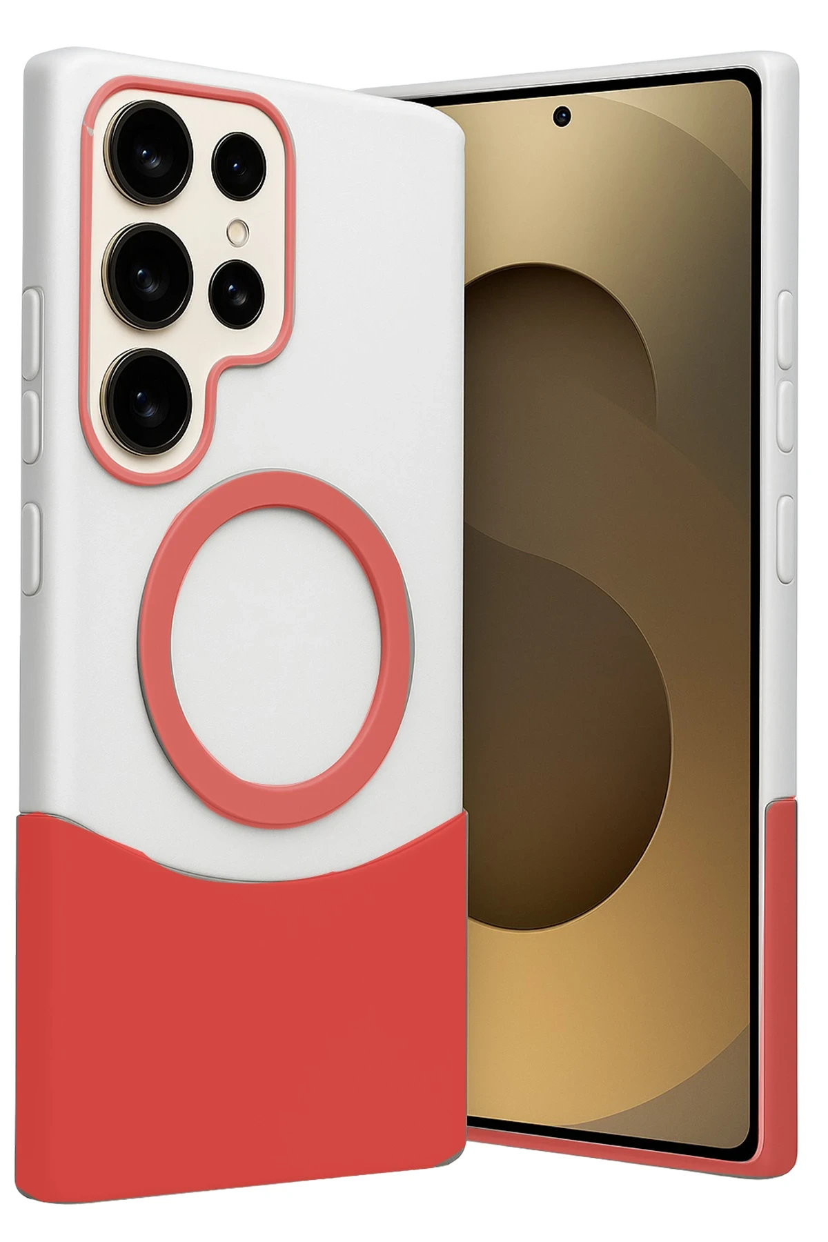 Samsung Galaxy S23 Ultra Velar Magsafe Kapak - Kırmızı