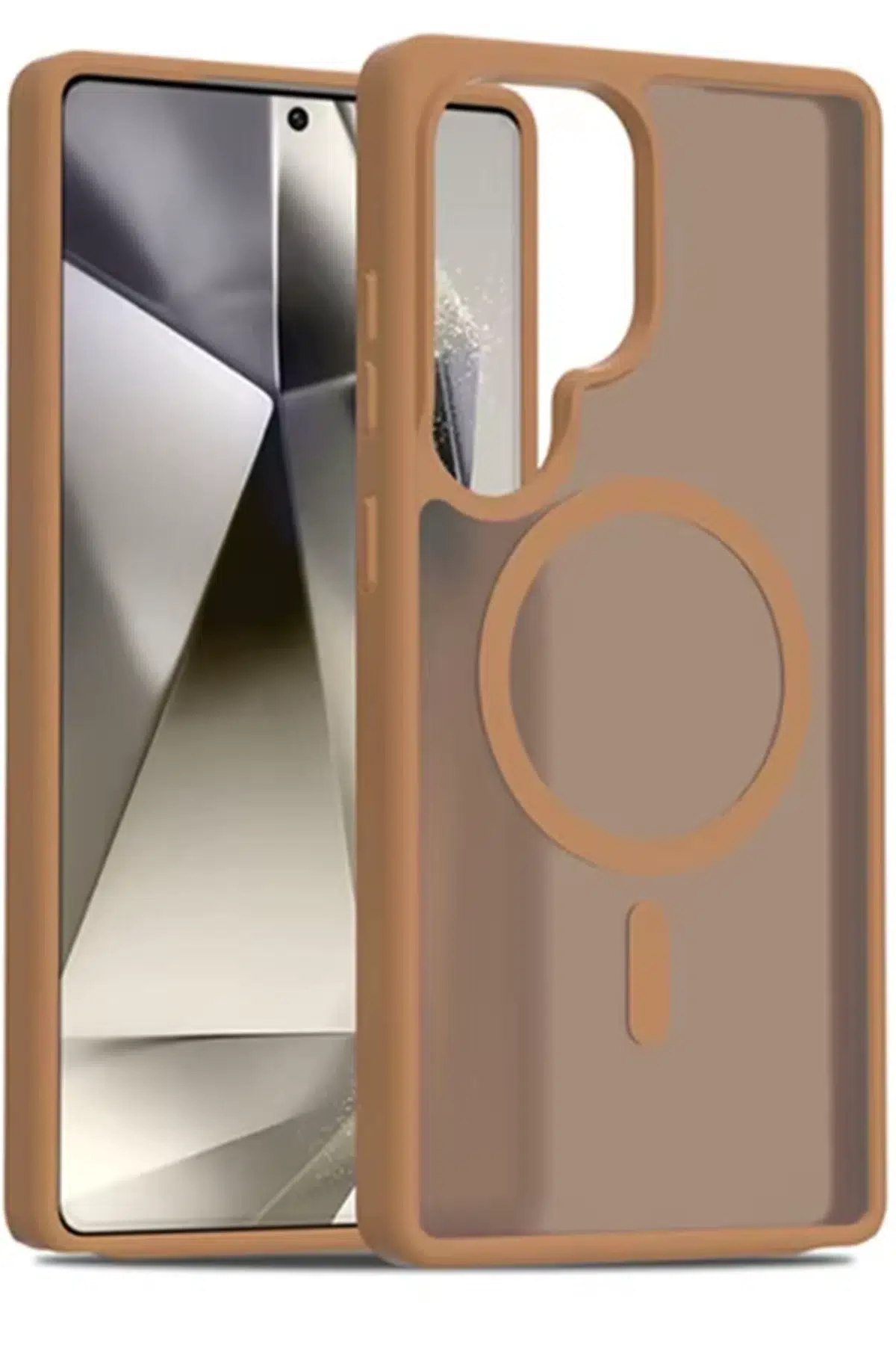 Fuchsia Samsung Galaxy S25 Ultra Jota Magsafe Kapak - Çöl Titanyum