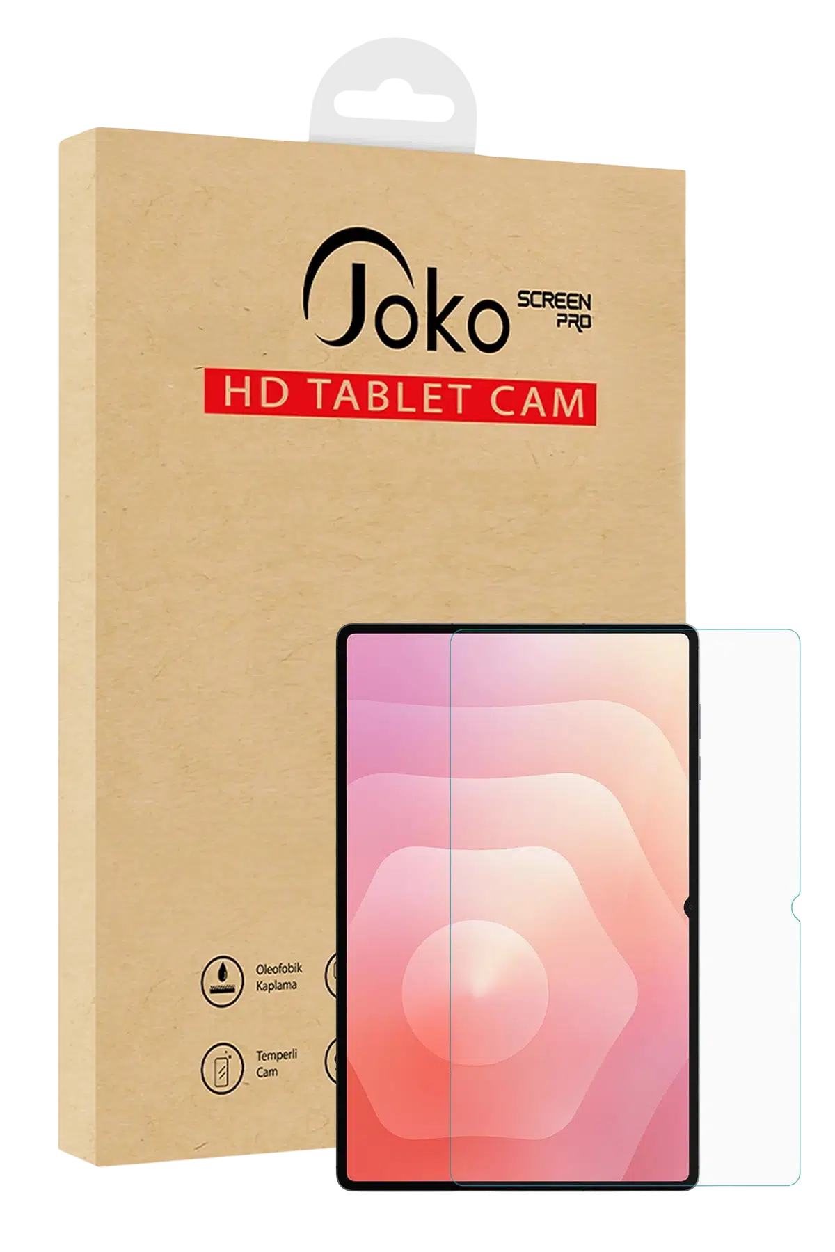 Fuchsia Samsung ile Uyumlu Galaxy Tab S10 FE Plus 13.1 2in1 HD Tablet Cam Ekran Koruyucu - Şeffaf