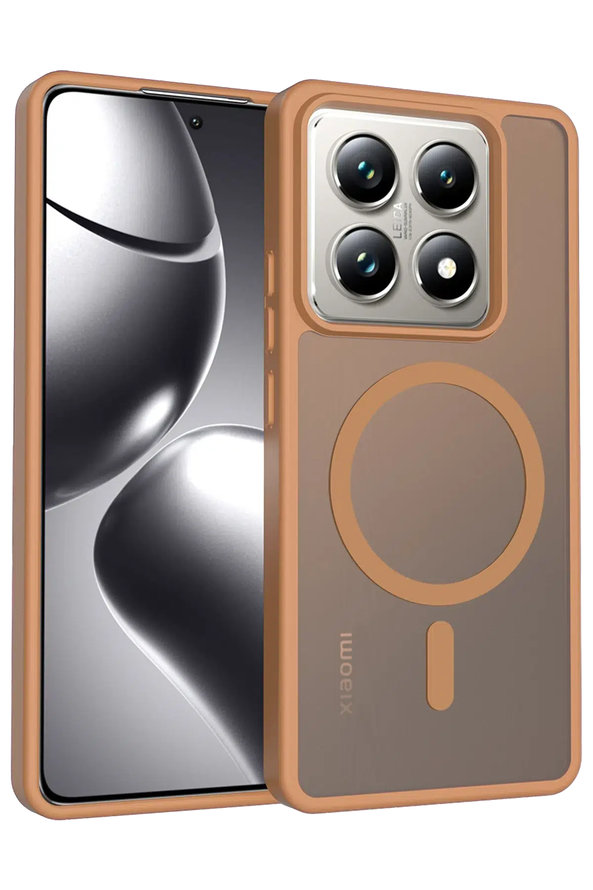 Fuchsia Xiaomi Mi 14T Pro ile Uyumlu Jota Kablosuz Şarj Özellikli Kapak - Çöl Titanyum