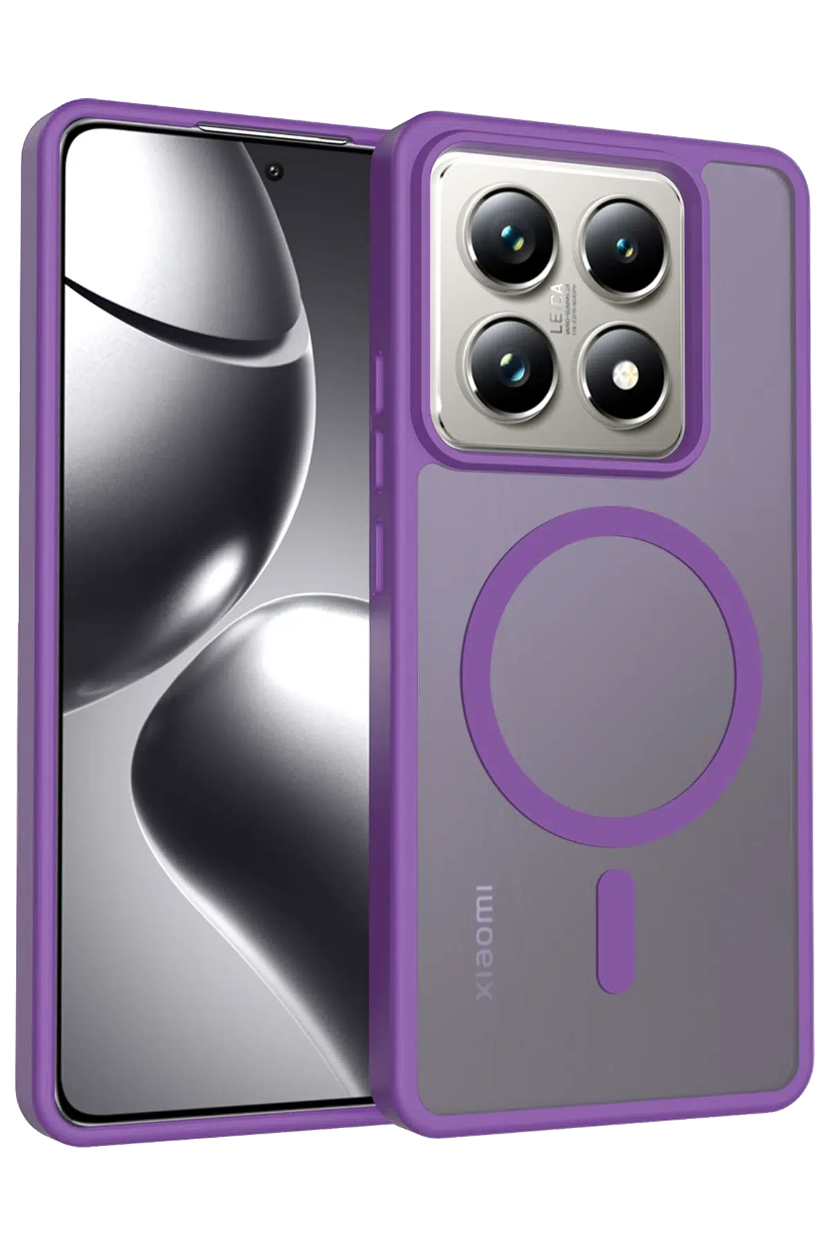 Fuchsia Xiaomi Mi 14T Pro ile Uyumlu Jota Kablosuz Şarj Özellikli Kapak - Derin Mor