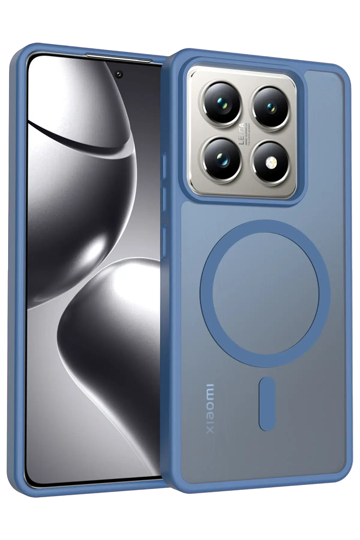 Fuchsia Xiaomi Mi 14T Pro ile Uyumlu Jota Kablosuz Şarj Özellikli Kapak - Lacivert