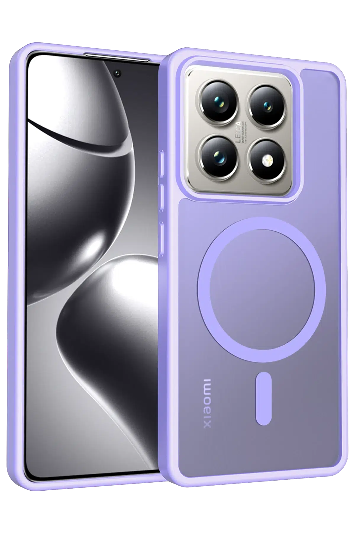 Fuchsia Xiaomi Mi 14T Pro ile Uyumlu Jota Kablosuz Şarj Özellikli Kapak - Lila