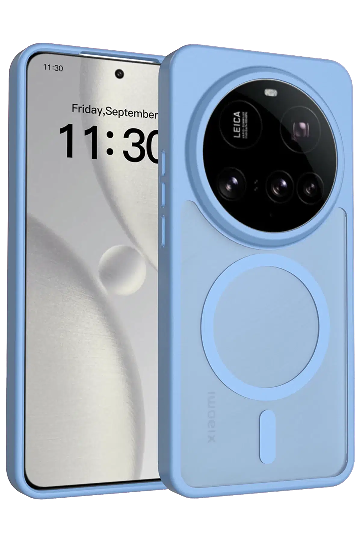 Fuchsia Xiaomi Mi 15 Ultra ile Uyumlu Jota Kablosuz Şarj Özellikli Kapak - Açık Mavi