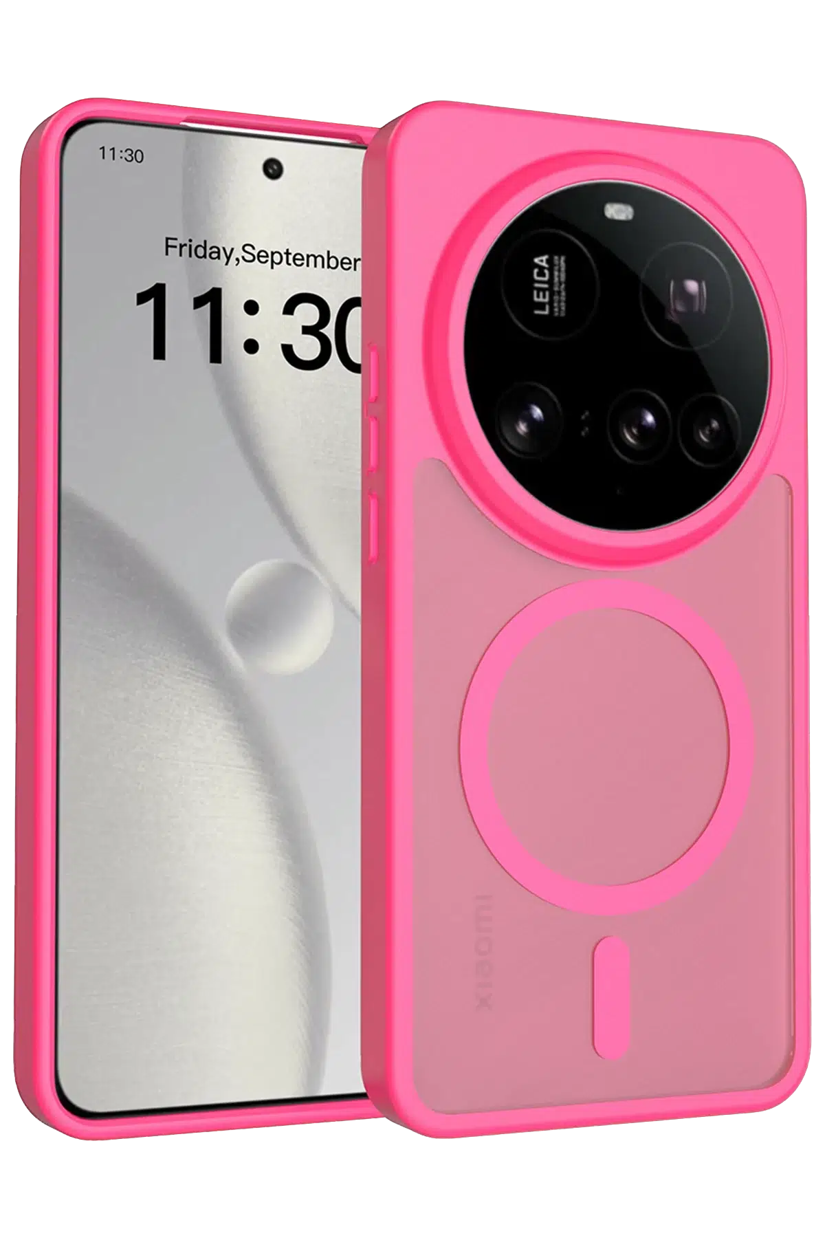 Fuchsia Xiaomi Mi 15 Ultra ile Uyumlu Jota Kablosuz Şarj Özellikli Kapak - Rose