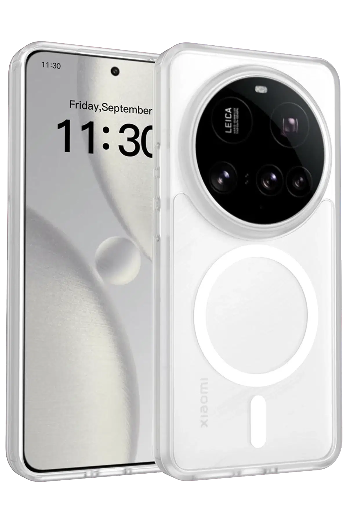 Fuchsia Xiaomi Mi 15 Ultra ile Uyumlu Jota Kablosuz Şarj Özellikli Kapak - Şeffaf