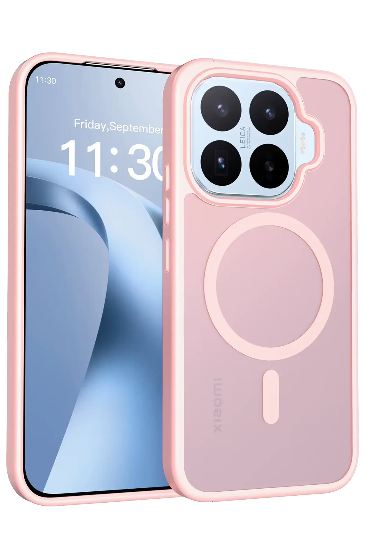 Fuchsia Xiaomi ile Uyumlu Mi 17T Pro Jota MagneticSave Kapak - Pudra