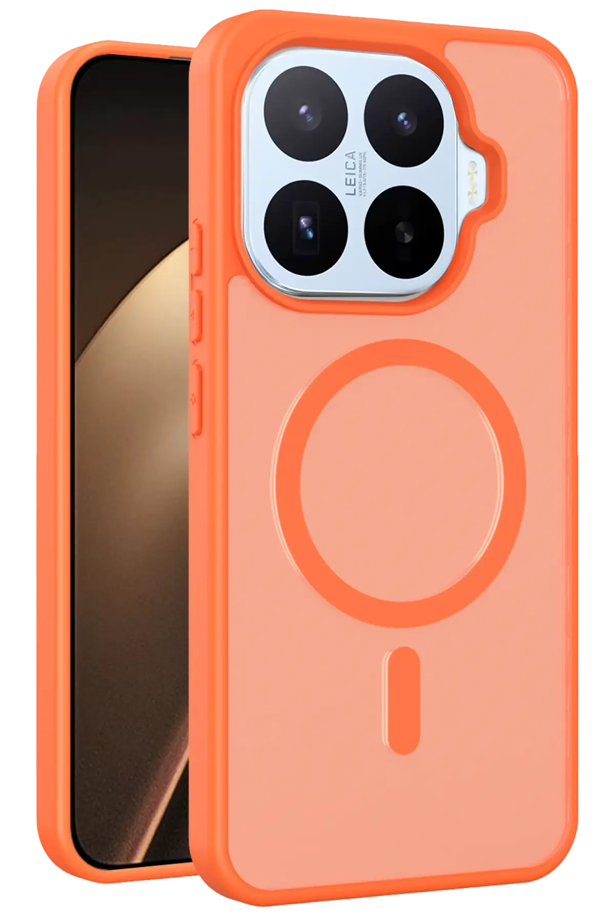 Fuchsia Xiaomi ile Uyumlu Mi 17T Pro Jota MagneticSave Kapak - Turuncu
