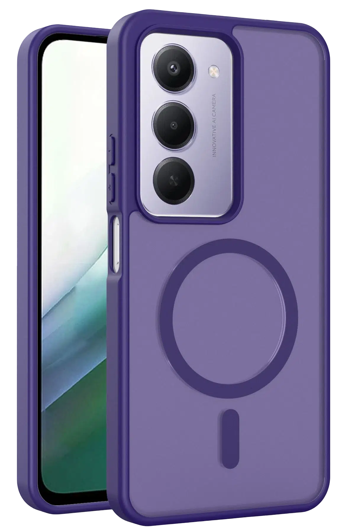 Fuchsia Xiaomi Redmi 15 4G ile Uyumlu Jota Magsafe Kapak - Derin Mor