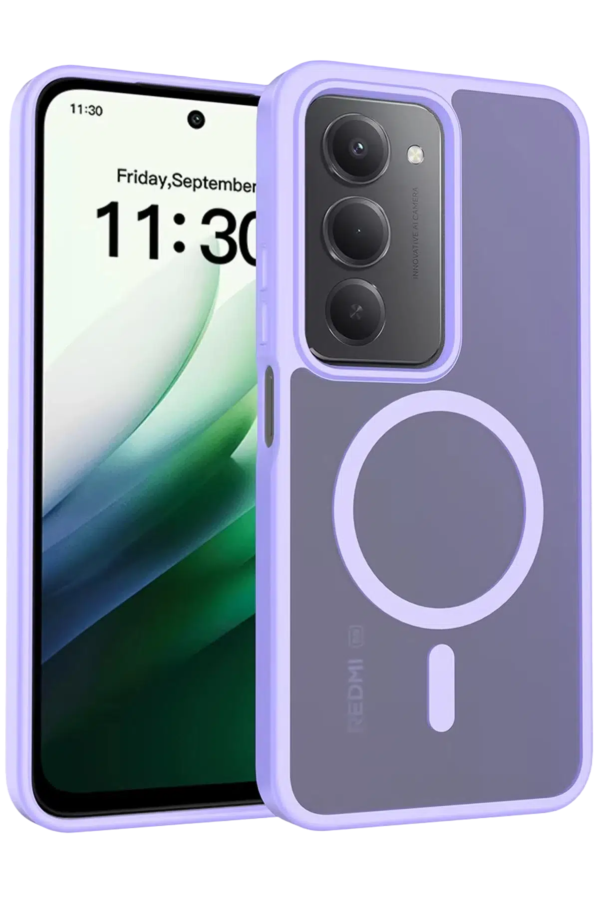 Fuchsia Xiaomi Redmi 15 4G ile Uyumlu Jota Magsafe Kapak - Lila