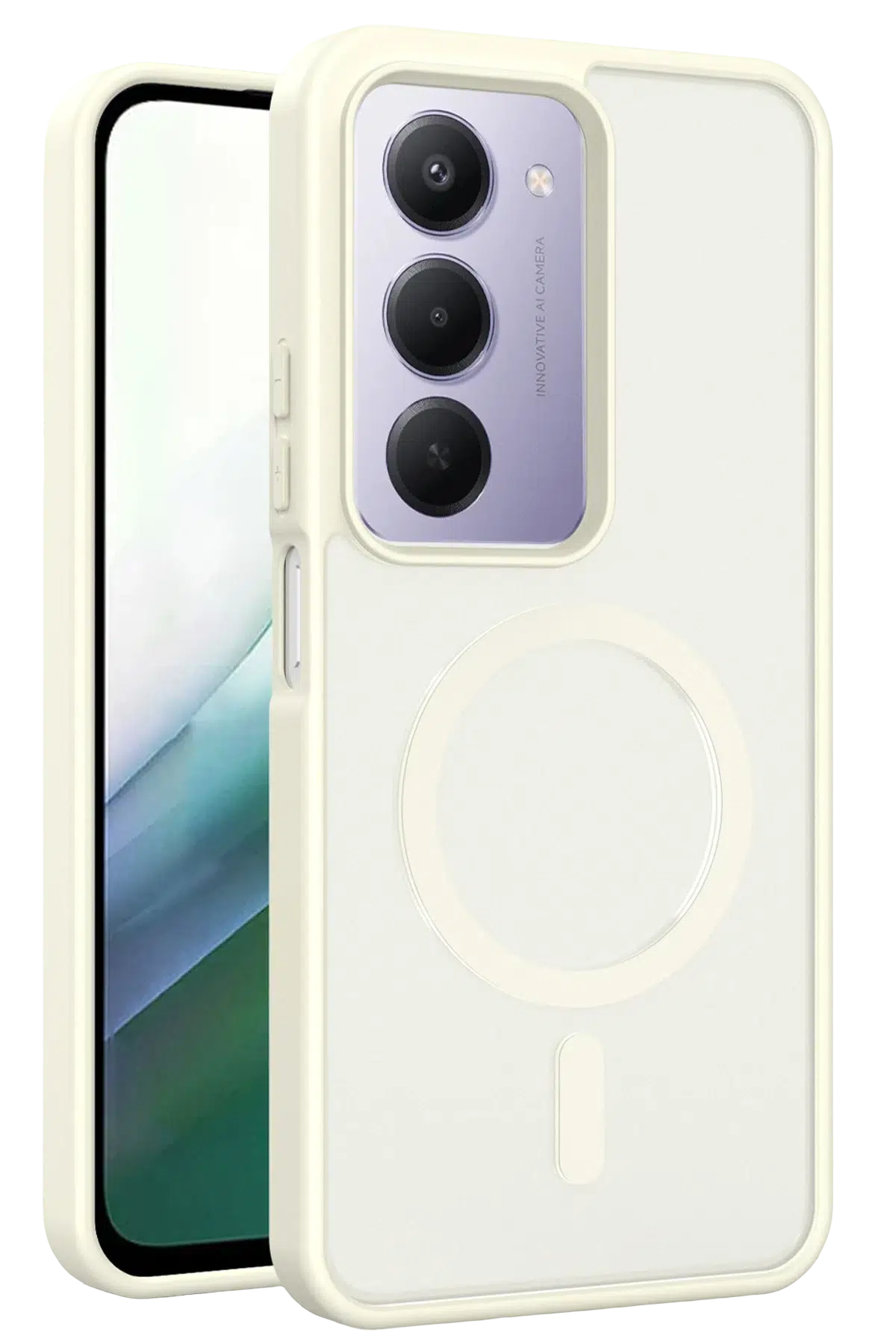 Fuchsia Xiaomi Redmi 15 4G ile Uyumlu Jota Magsafe Kapak - Şeffaf