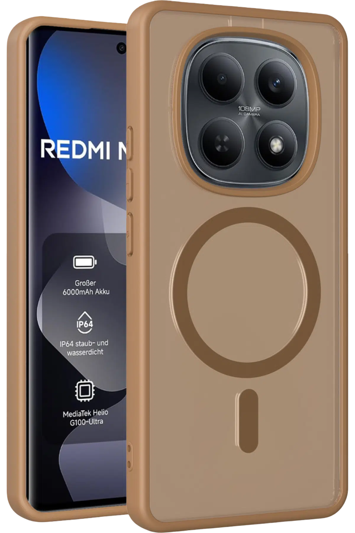 Joko Xiaomi Redmi Note 15 4G Jota Magsafe Kapak - Çöl Titanyum