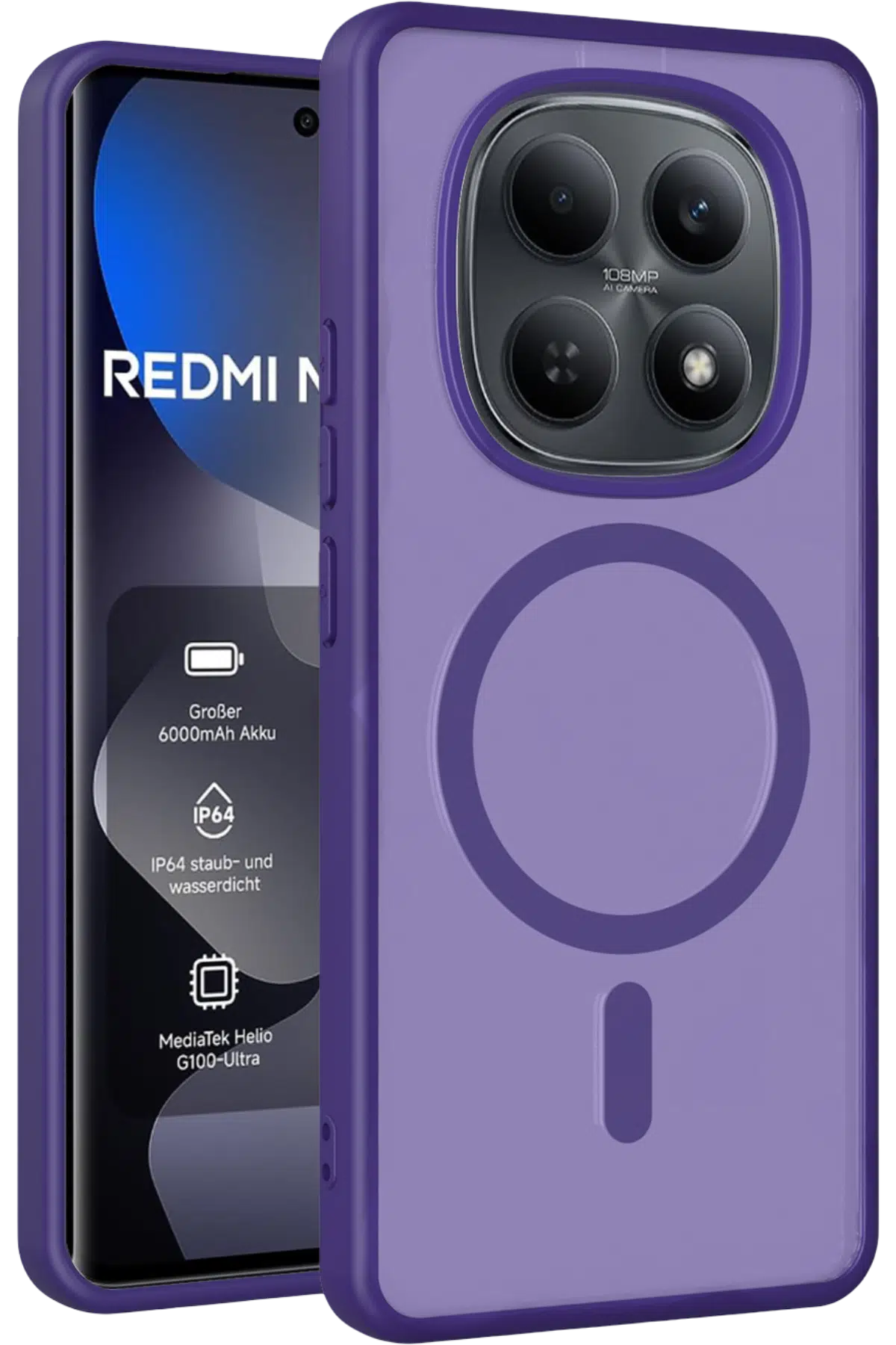 Joko Xiaomi Redmi Note 15 Pro 4G Jota Magsafe Kapak - Derin Mor