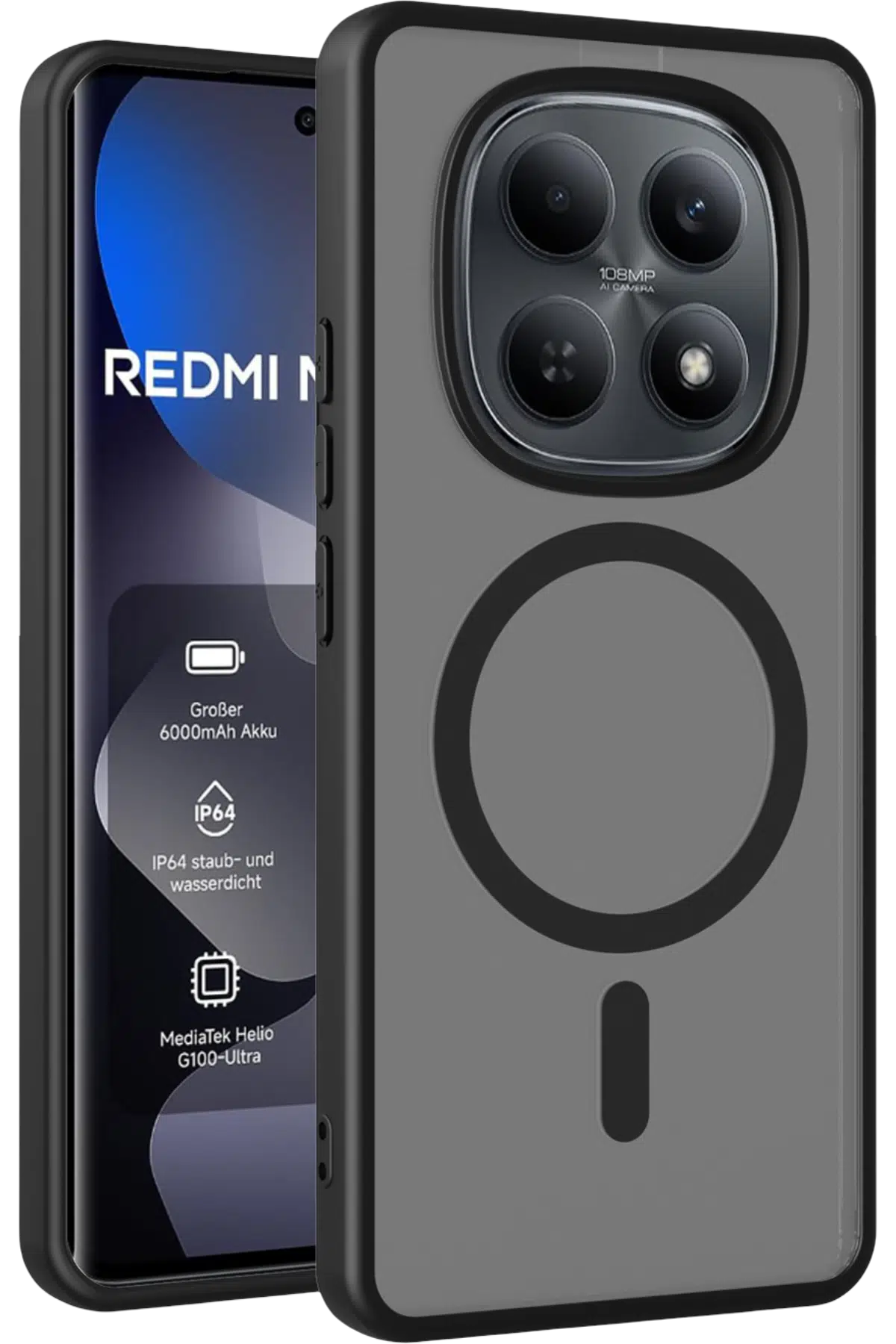 Joko Xiaomi Redmi Note 15 Pro Plus 5G Jota Magsafe Kapak - Siyah