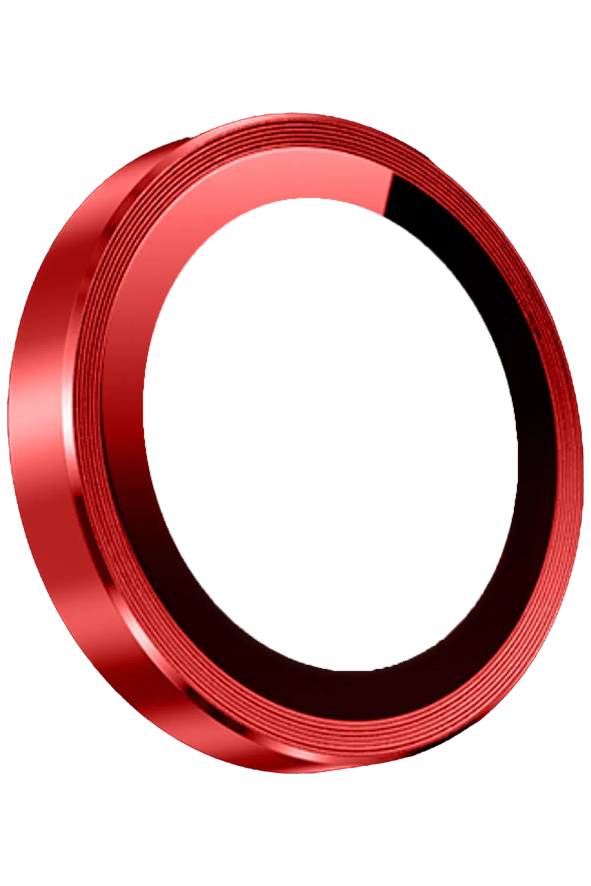 Keephone Apple iPhone 14 3D Spiral Alüminyum AR Kamera Lens Koruyucu - Kırmızı