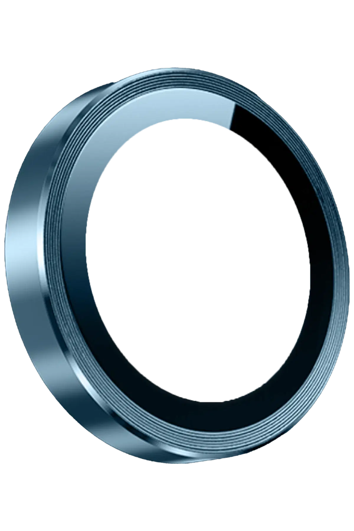 Keephone Apple iPhone 14 3D Spiral Alüminyum AR Kamera Lens Koruyucu - Mavi