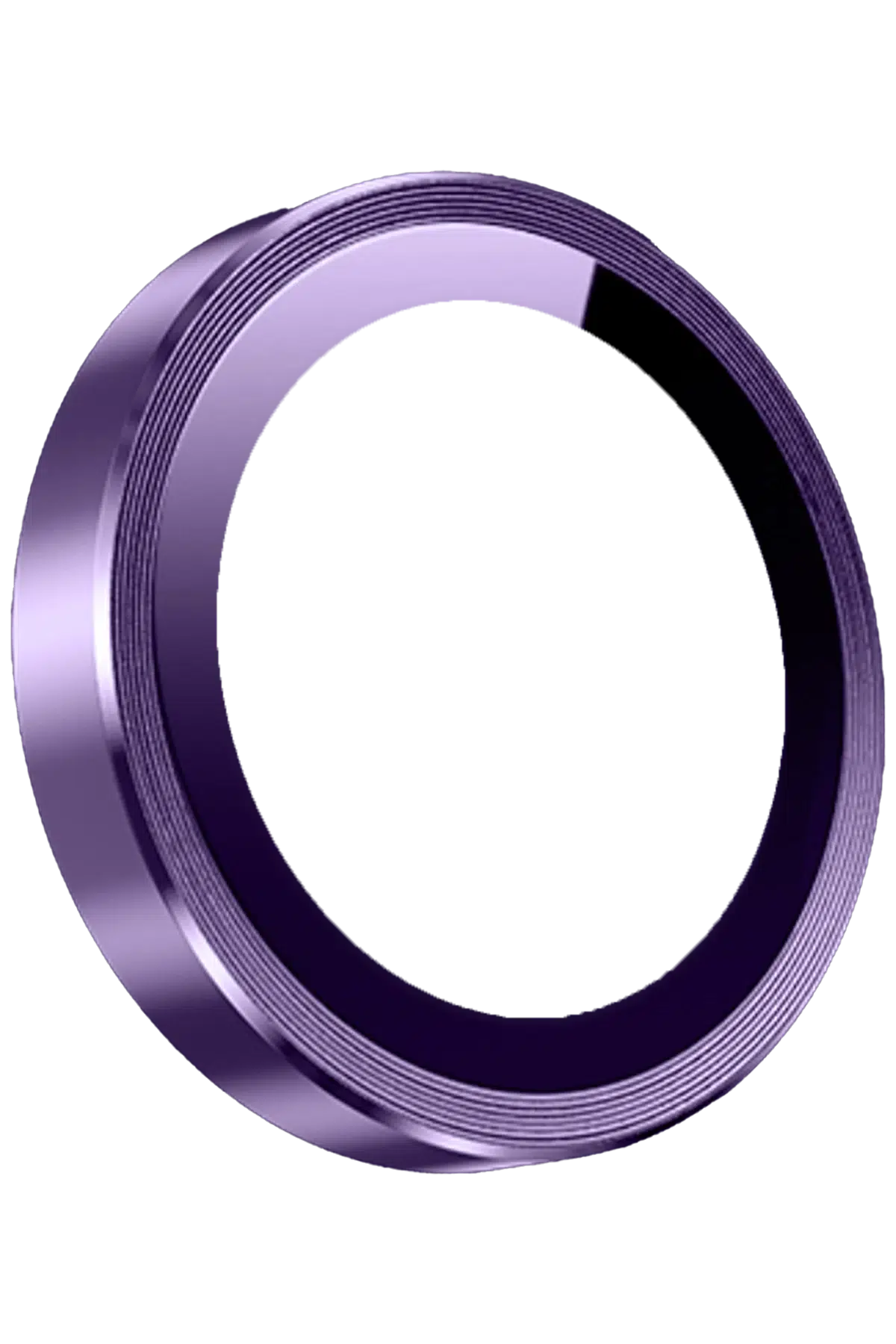 Keephone Apple iPhone 14 3D Spiral Alüminyum AR Kamera Lens Koruyucu - Mor