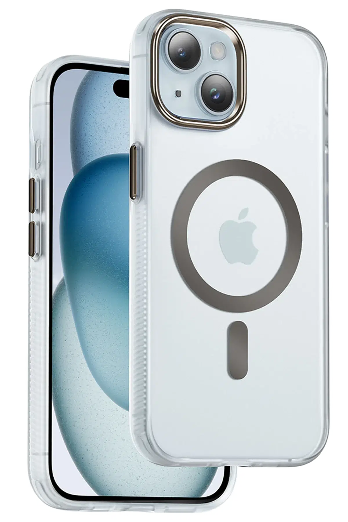 Keephone Apple iPhone 15 Dazzle Pro Matte Magsafe Kılıf - Çöl Titanyum