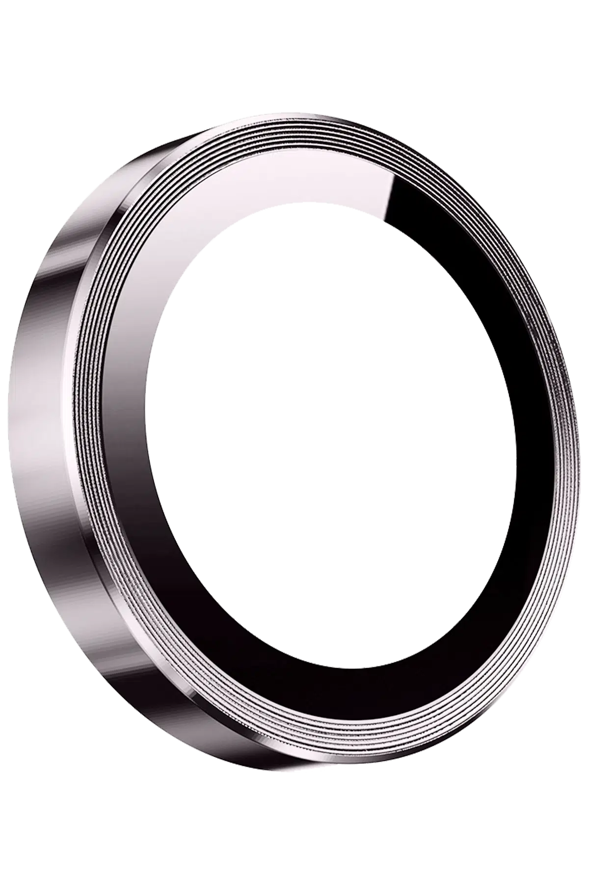 Keephone Apple iPhone 15 Pro Max 3D Spiral Alüminyum AR Kamera Lens Koruyucu - Gümüş
