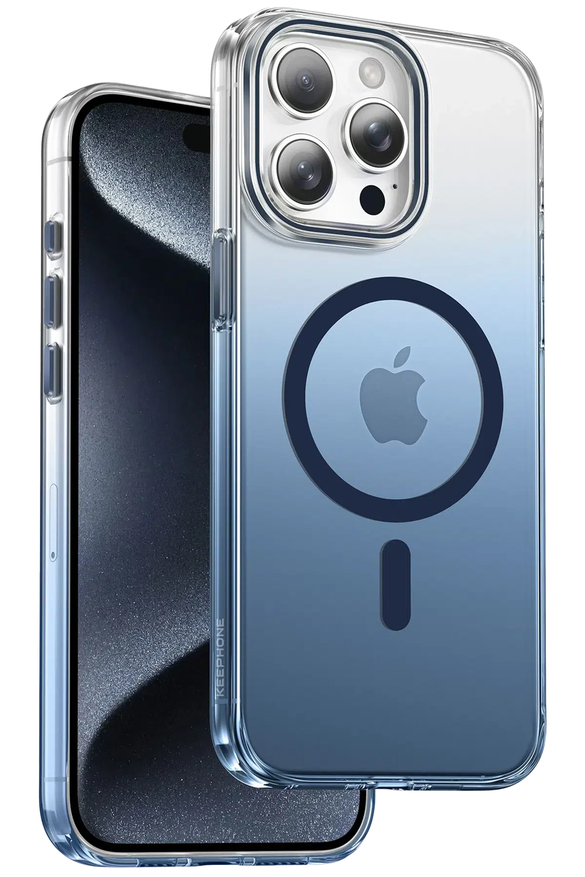 Keephone Apple iPhone 15 Pro Max Aurora Pro Magsafe Kılıf - Mavi