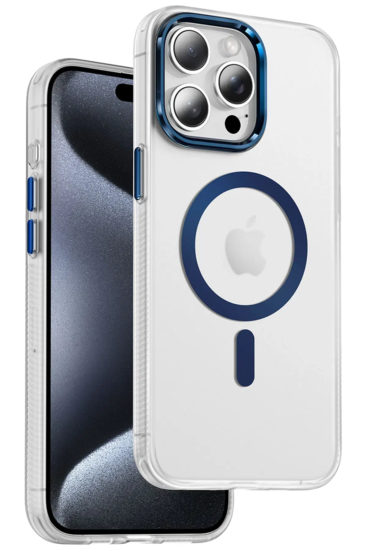 Keephone Apple iPhone 15 Pro Max Dazzle Pro Matte Magsafe Kılıf - Mavi