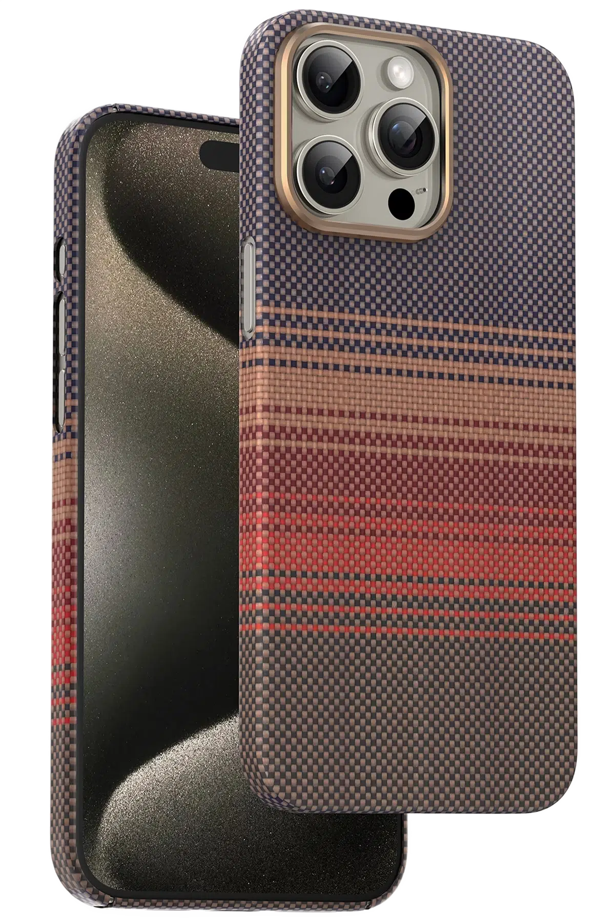 Keephone Apple iPhone 15 Pro Max Kevlar Seanova Magsafe Kılıf - Sunrise