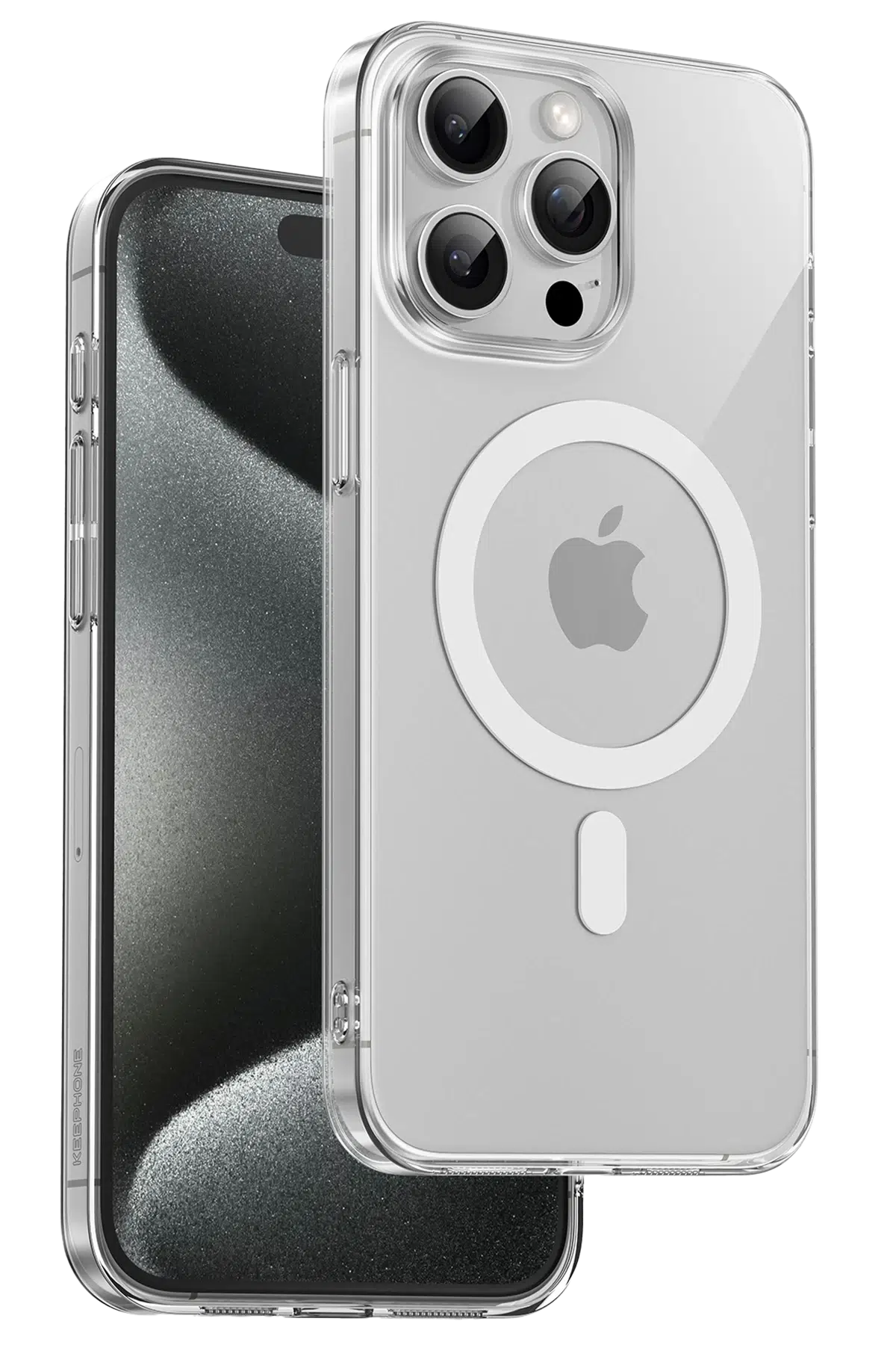 Keephone Apple iPhone 15 Pro Max X-Crystal Slim Magsafe Kılıf - Şeffaf
