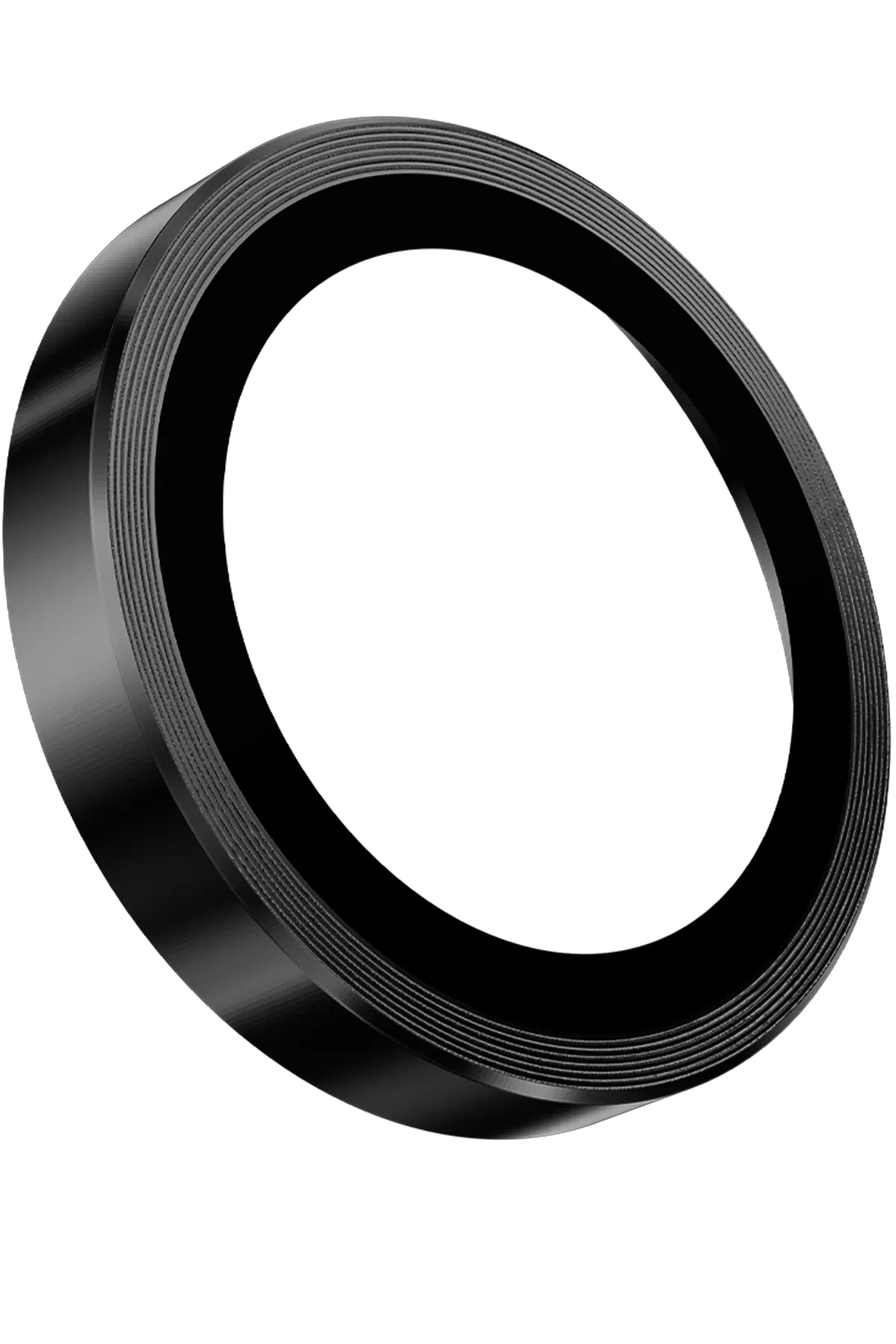 Keephone Apple iPhone 16 3D Spiral Alüminyum AR Kamera Lens Koruyucu - Siyah
