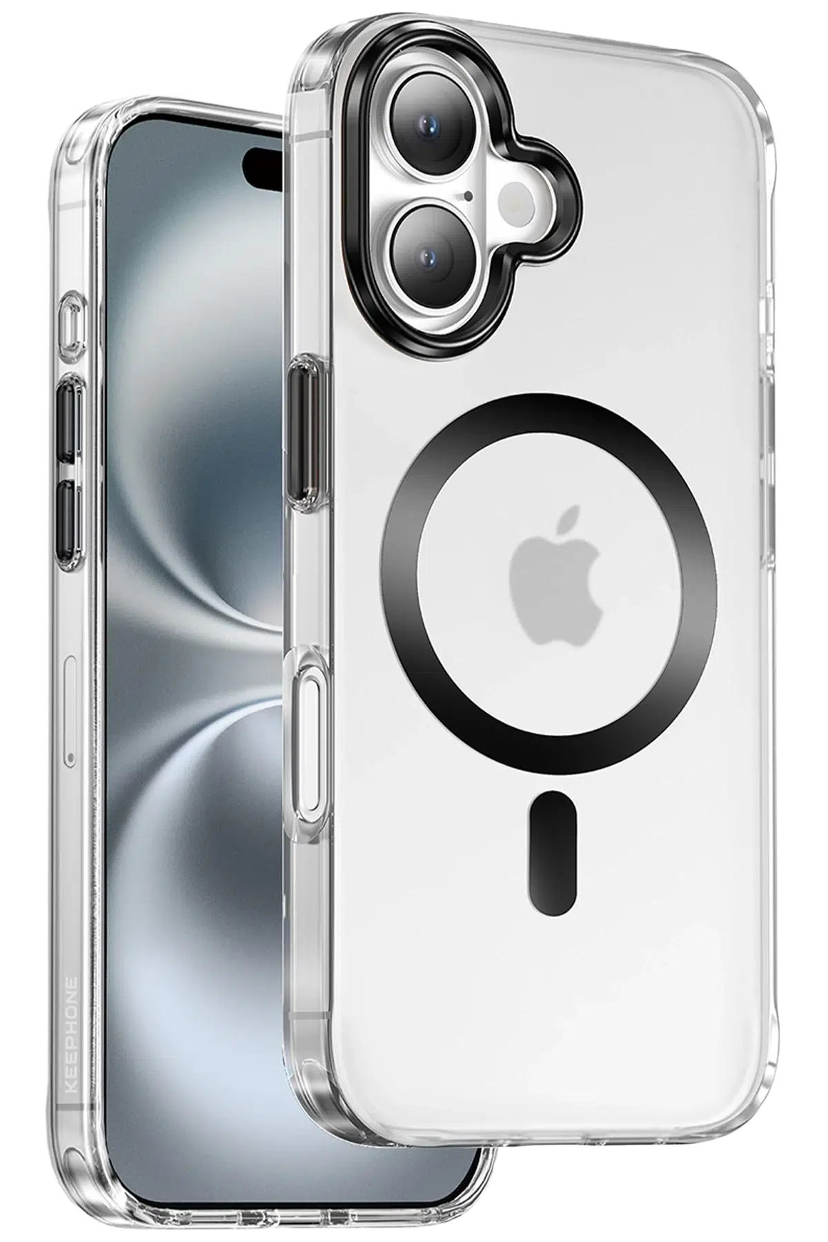 Keephone Apple iPhone 16 Dazzle Pro Matte Magsafe Kılıf - Siyah Titanyum