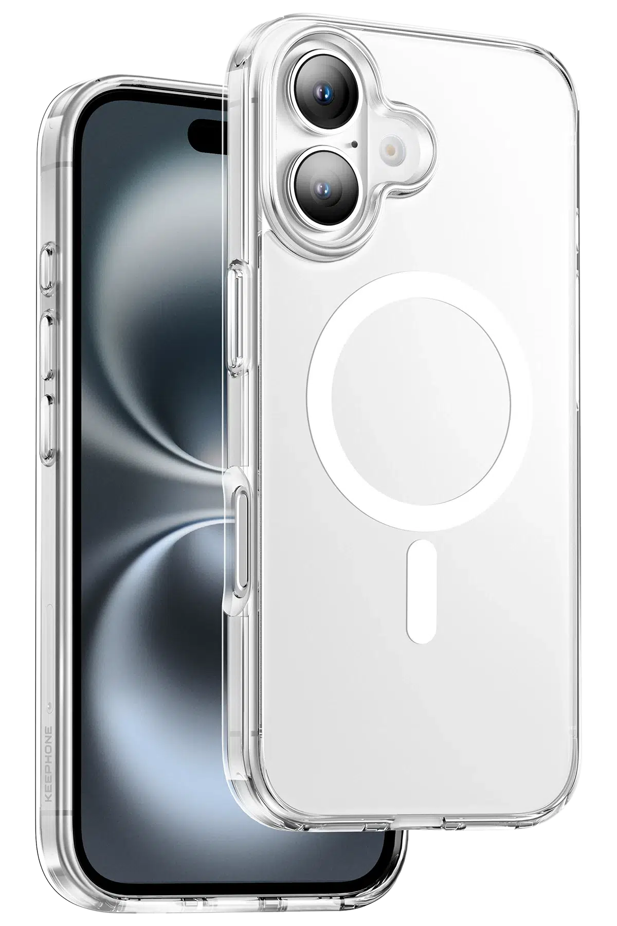 Keephone Apple iPhone 16 Hybrid Pro Magsafe Kılıf - Şeffaf