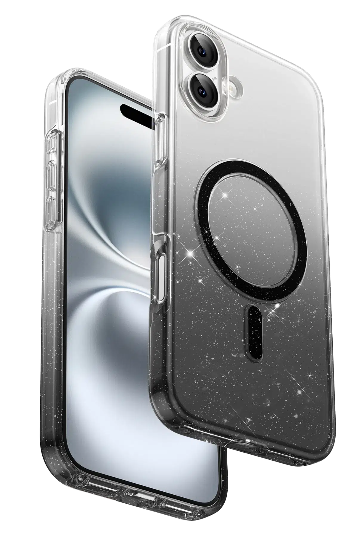 Keephone Apple iPhone 16 Lillian Simli Magsafe Kılıf - Siyah