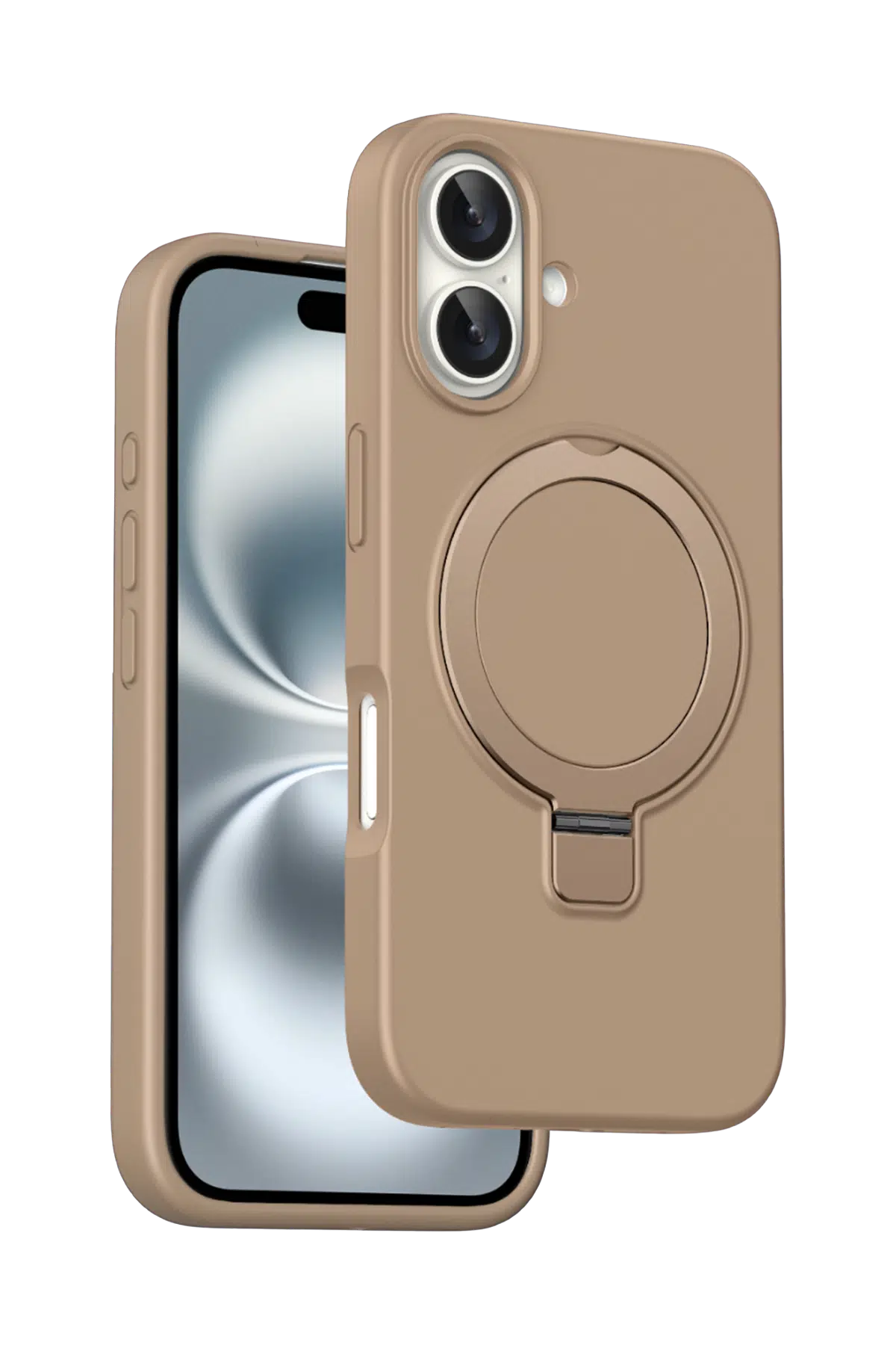 Keephone Apple iPhone 16 Magi Pro Standlı Magsafe Kapak - Çöl Titanyum