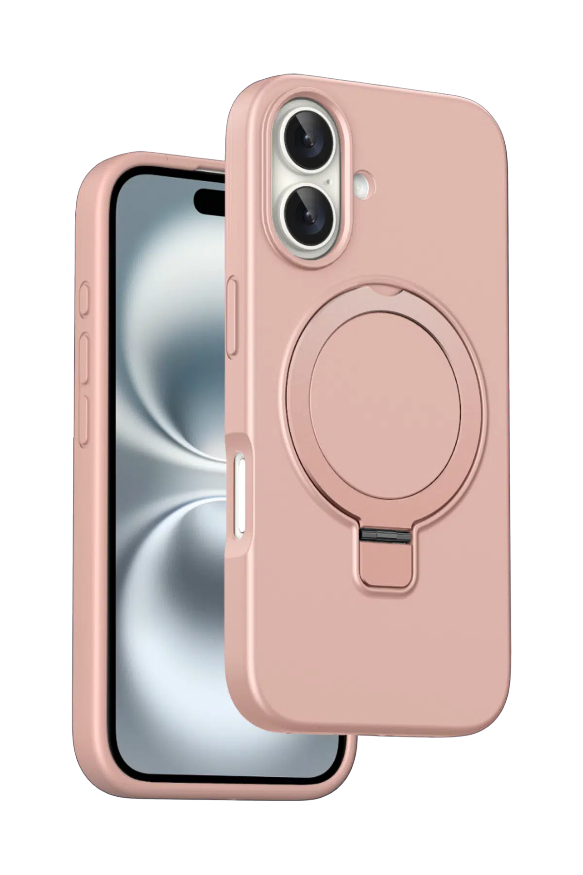 Keephone Apple iPhone 16 Magi Pro Standlı Magsafe Kapak - Pembe