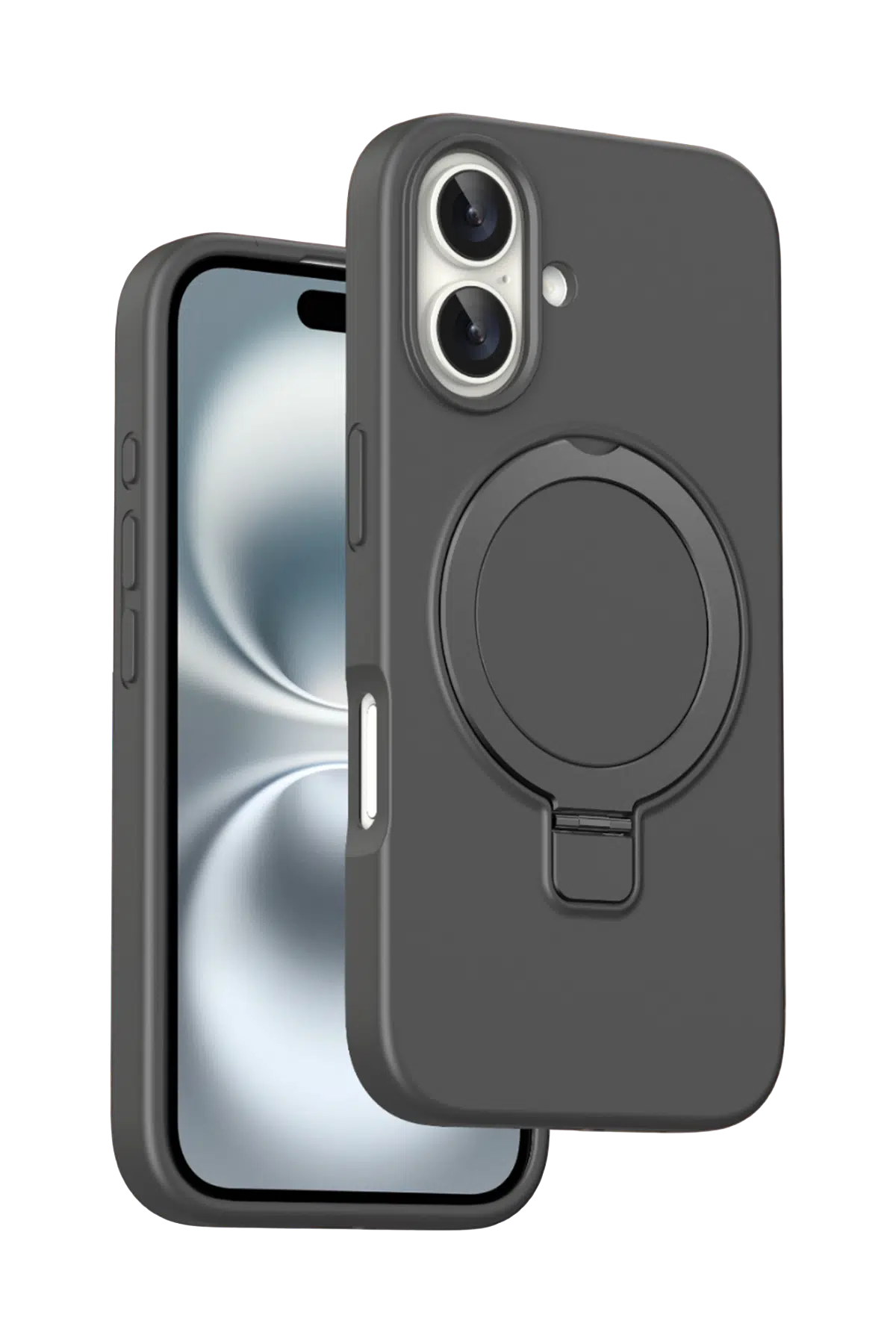 Keephone Apple iPhone 16 Magi Pro Standlı Magsafe Kapak - Titan Gri