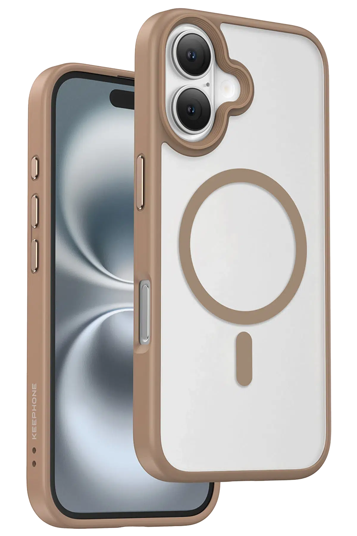 Keephone Apple iPhone 16 Mago Pro Magsafe Kılıf - Çöl Titanyum