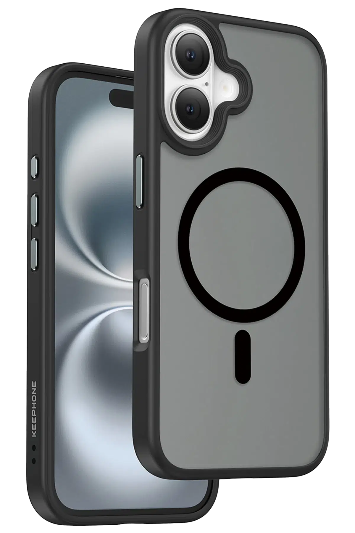 Keephone Apple iPhone 16 Mago Pro Magsafe Kılıf - Siyah Titanyum