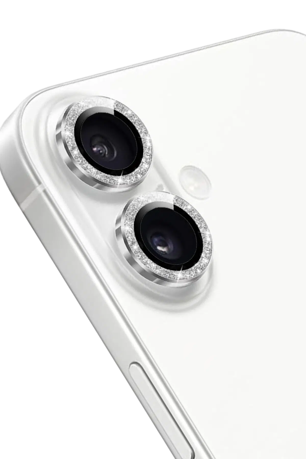 Keephone Apple iPhone 16 Maria Simli Kamera Lens Koruyucu - Gümüş