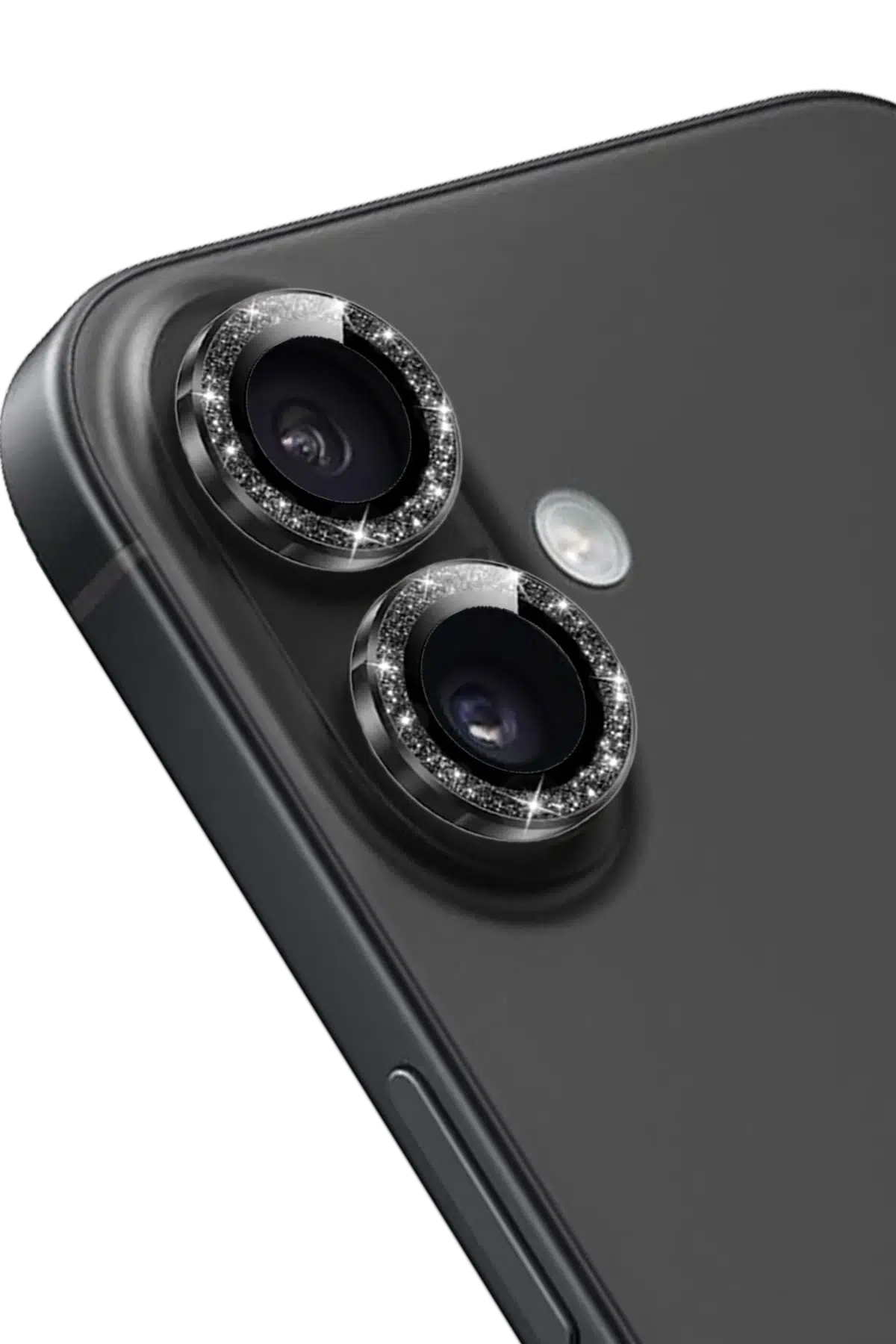 Keephone Apple iPhone 16 Maria Simli Kamera Lens Koruyucu - Siyah