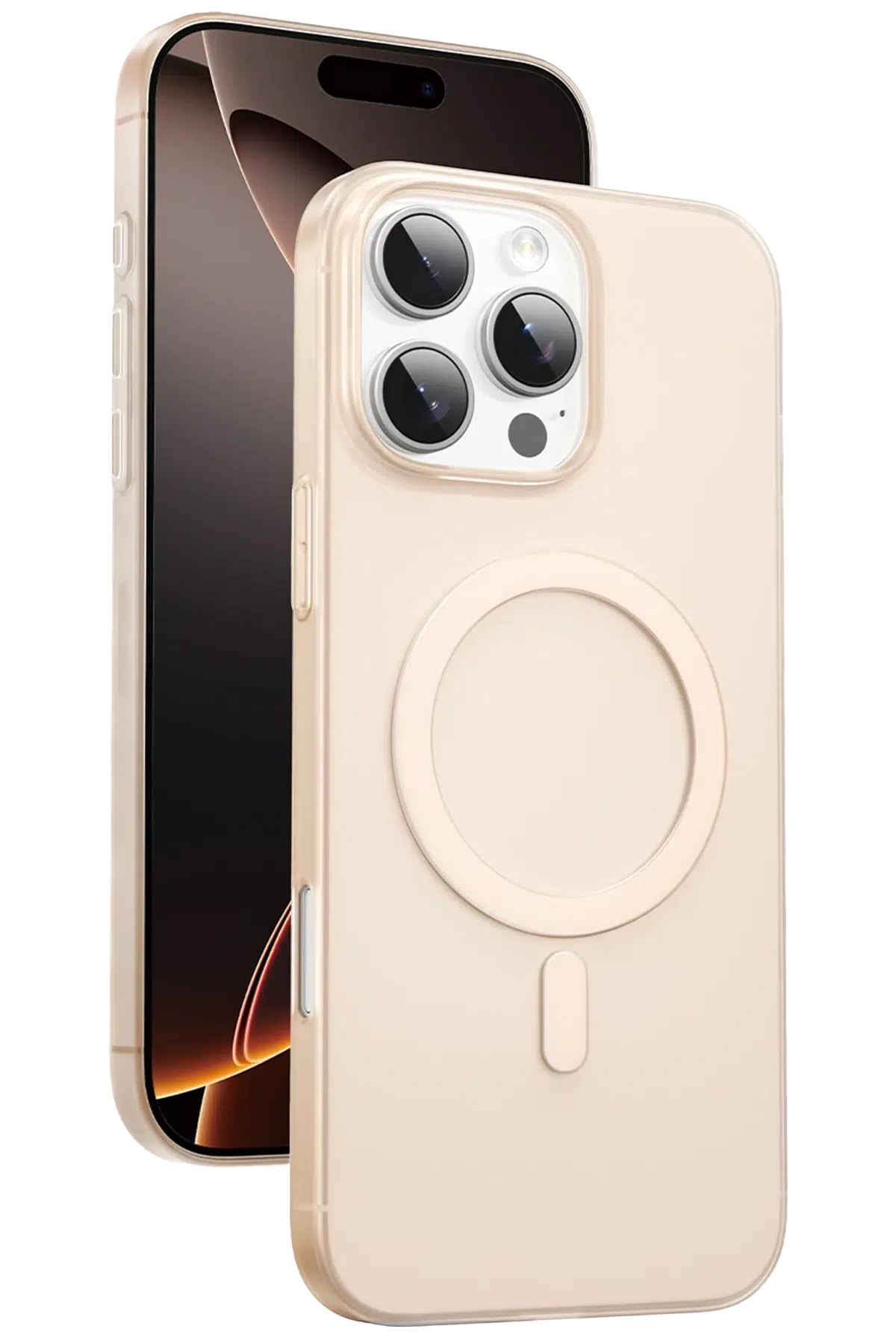 Keephone Apple iPhone 16 Pro AirSkin Pro Magsafe Kılıf - Çöl Titanyum