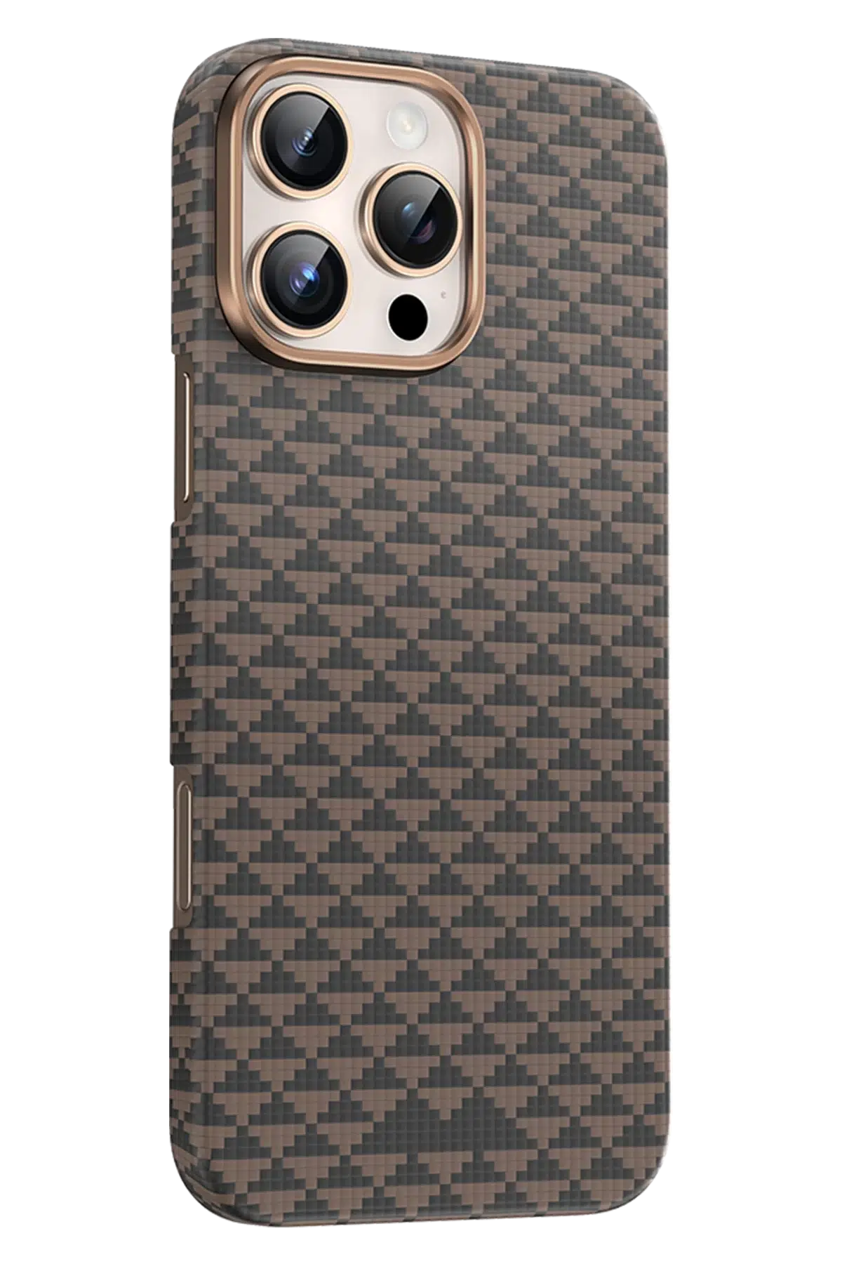 Keephone Apple iPhone 16 Pro Kevlar Paris Magsafe Kapak - Çöl Titanyum