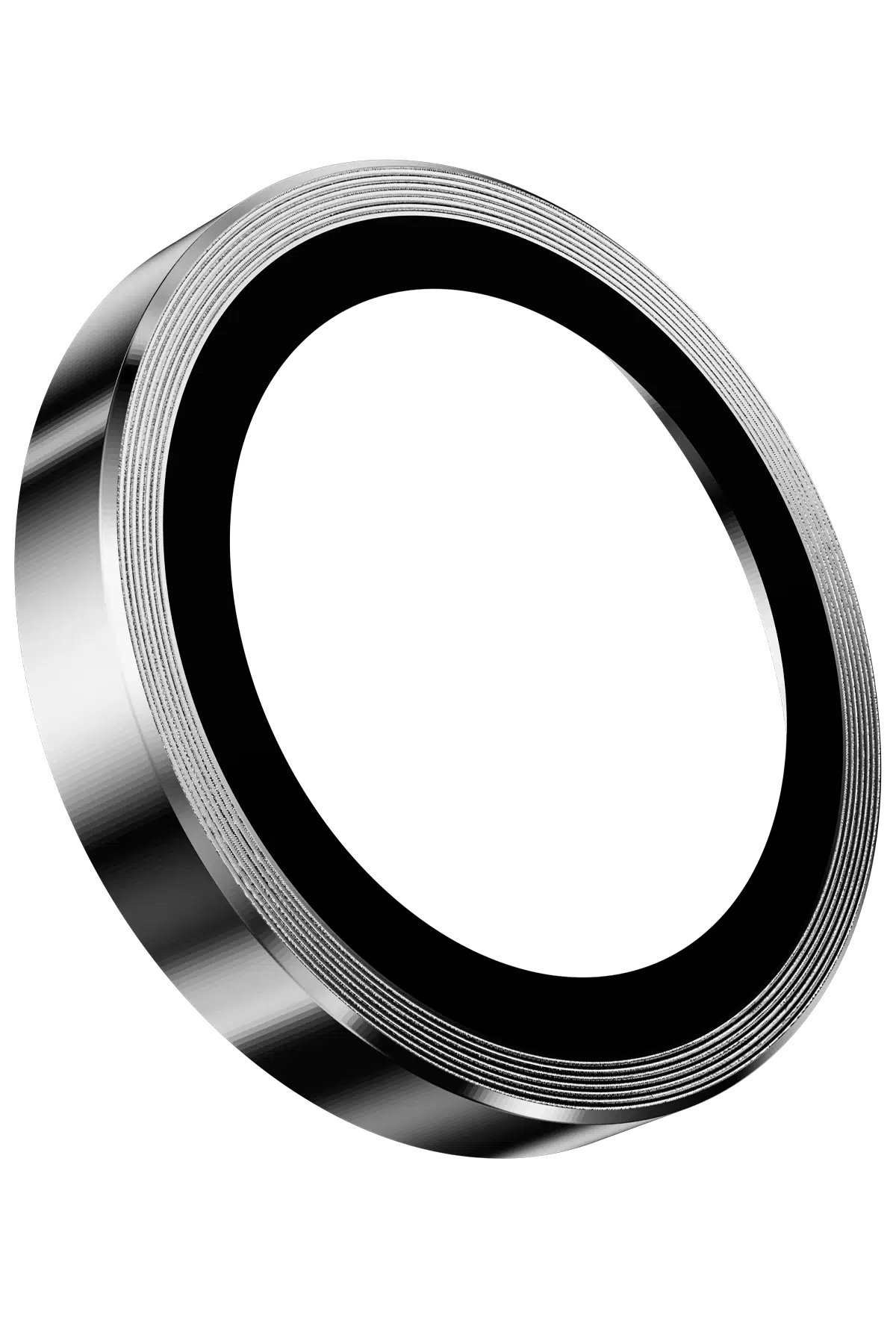 Keephone Apple iPhone 16 Pro Max 3D Spiral Alüminyum AR Kamera Lens Koruyucu - Beyaz Titanyum