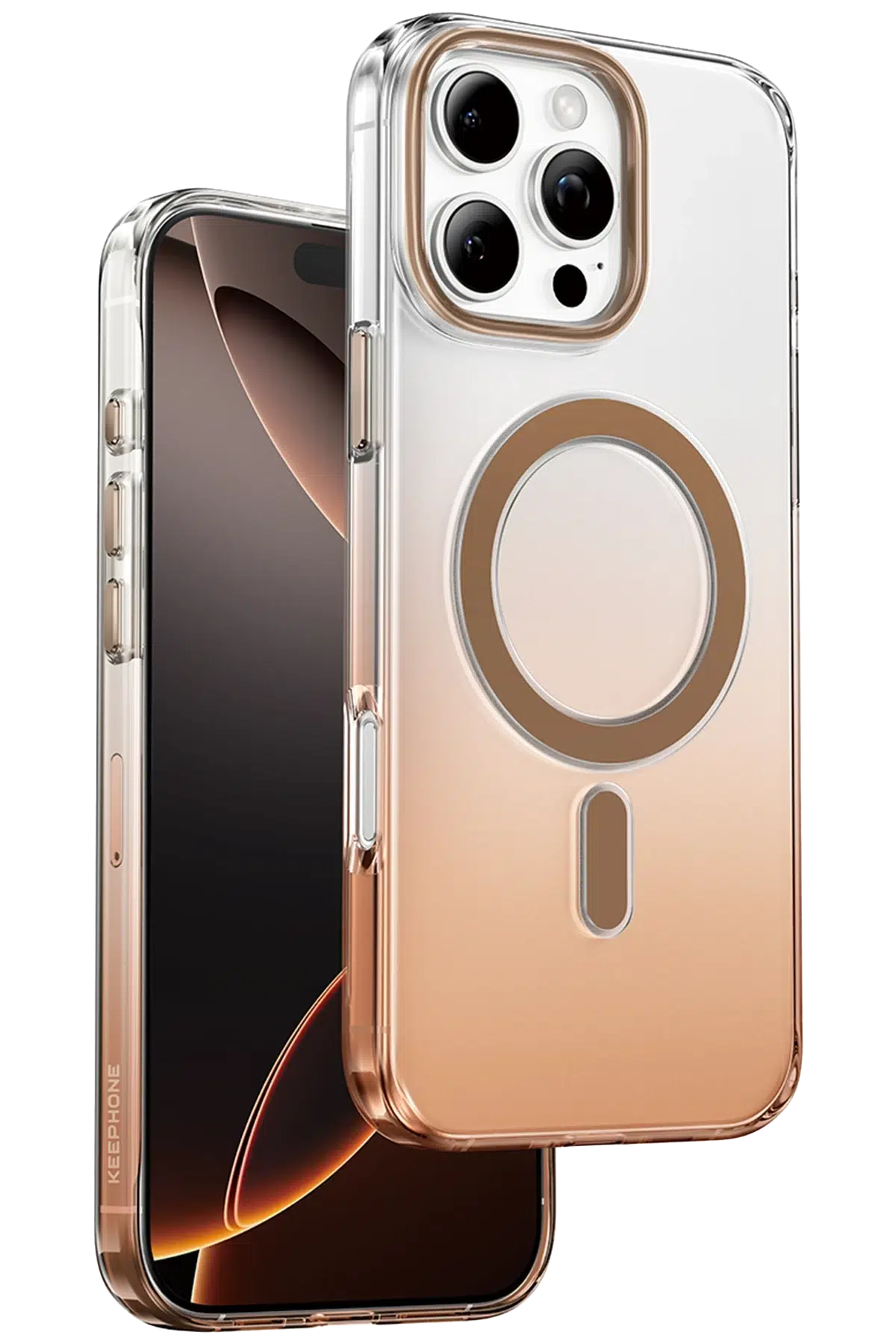 Keephone Apple iPhone 16 Pro Max Aurora Pro Magsafe Kılıf - Çöl Titanyum