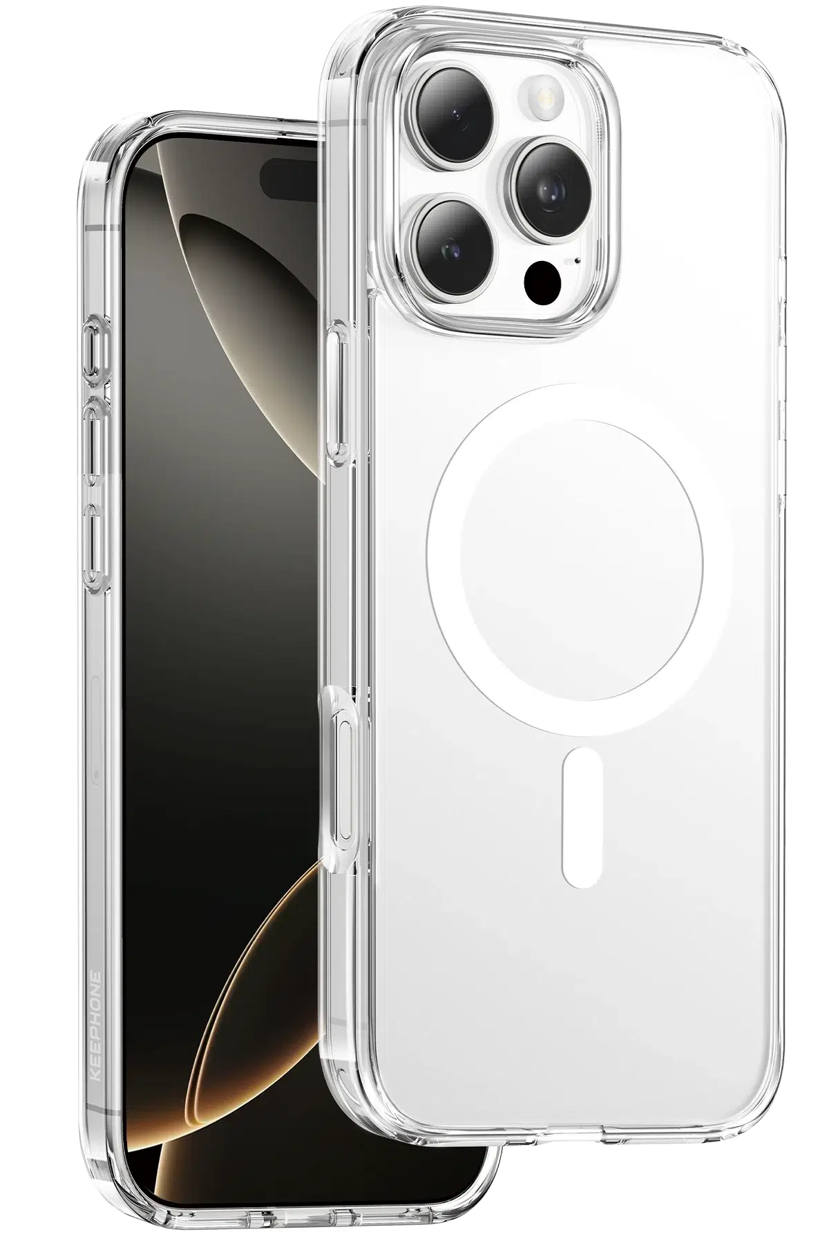 Keephone Apple iPhone 16 Pro Max Hybrid Pro Magsafe Kılıf - Şeffaf